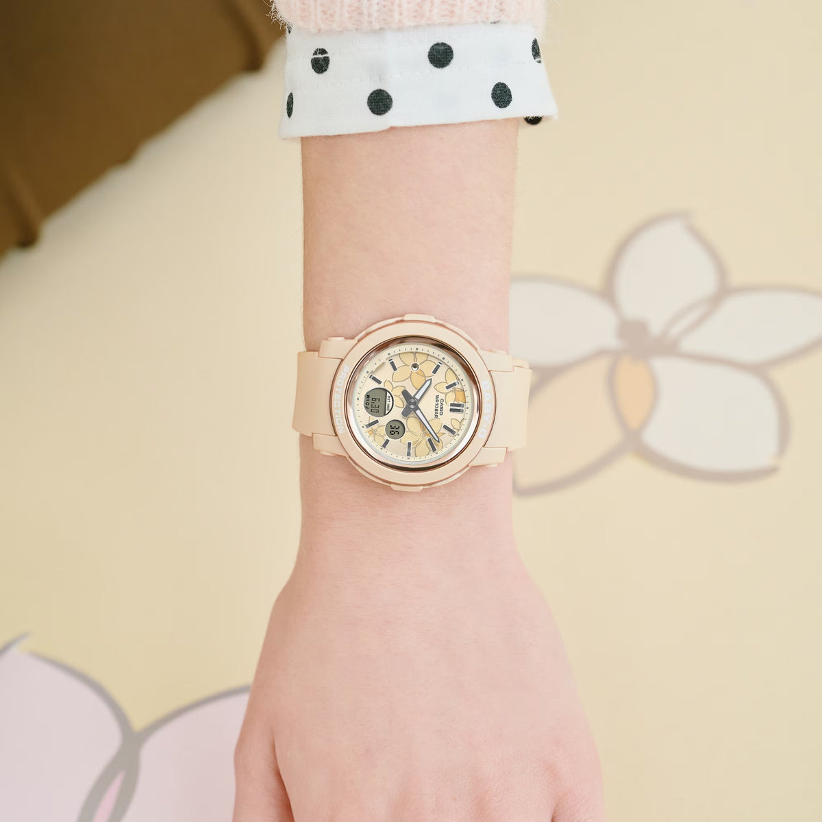 Casio Baby-G BGA-290FL-4A Damenuhr Beige
