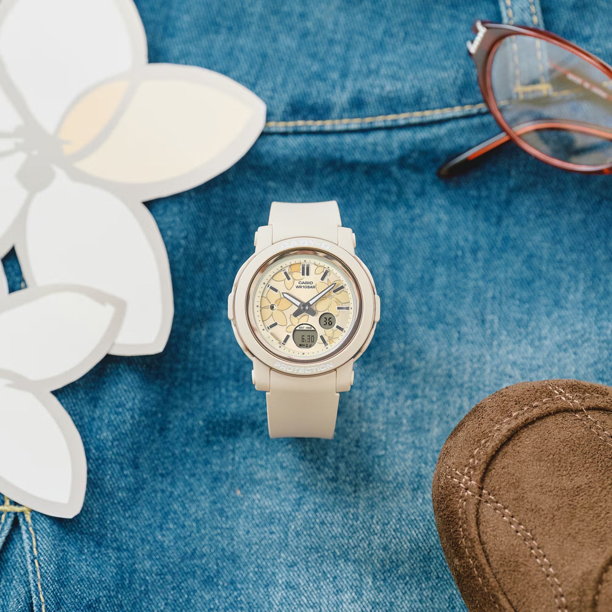 Casio Baby-G BGA-290FL-4A Damenuhr Beige