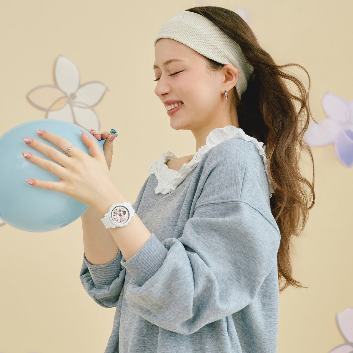 Casio Baby-G BGA-290FL-7A Damenuhr Weiß