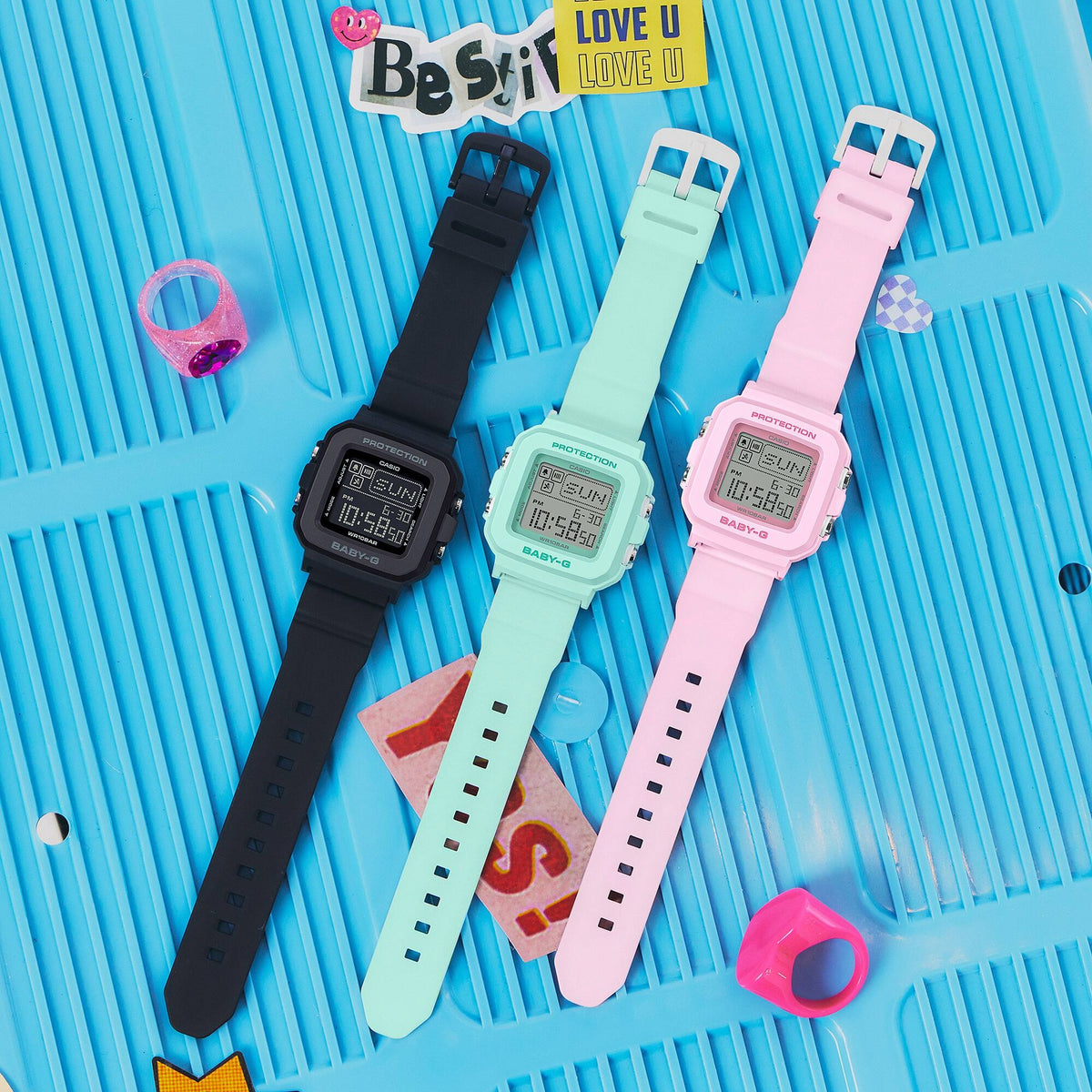 Montre Casio Baby-G BGD-10-3 Femme Vert