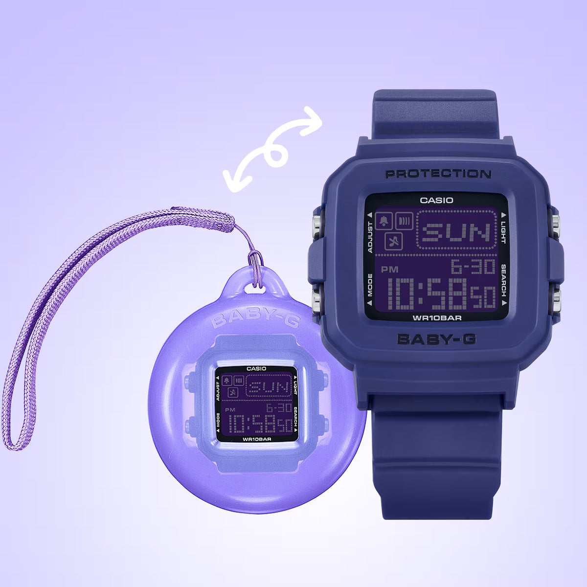 Casio Baby-G BGD-10K-2 Damenuhr Violett