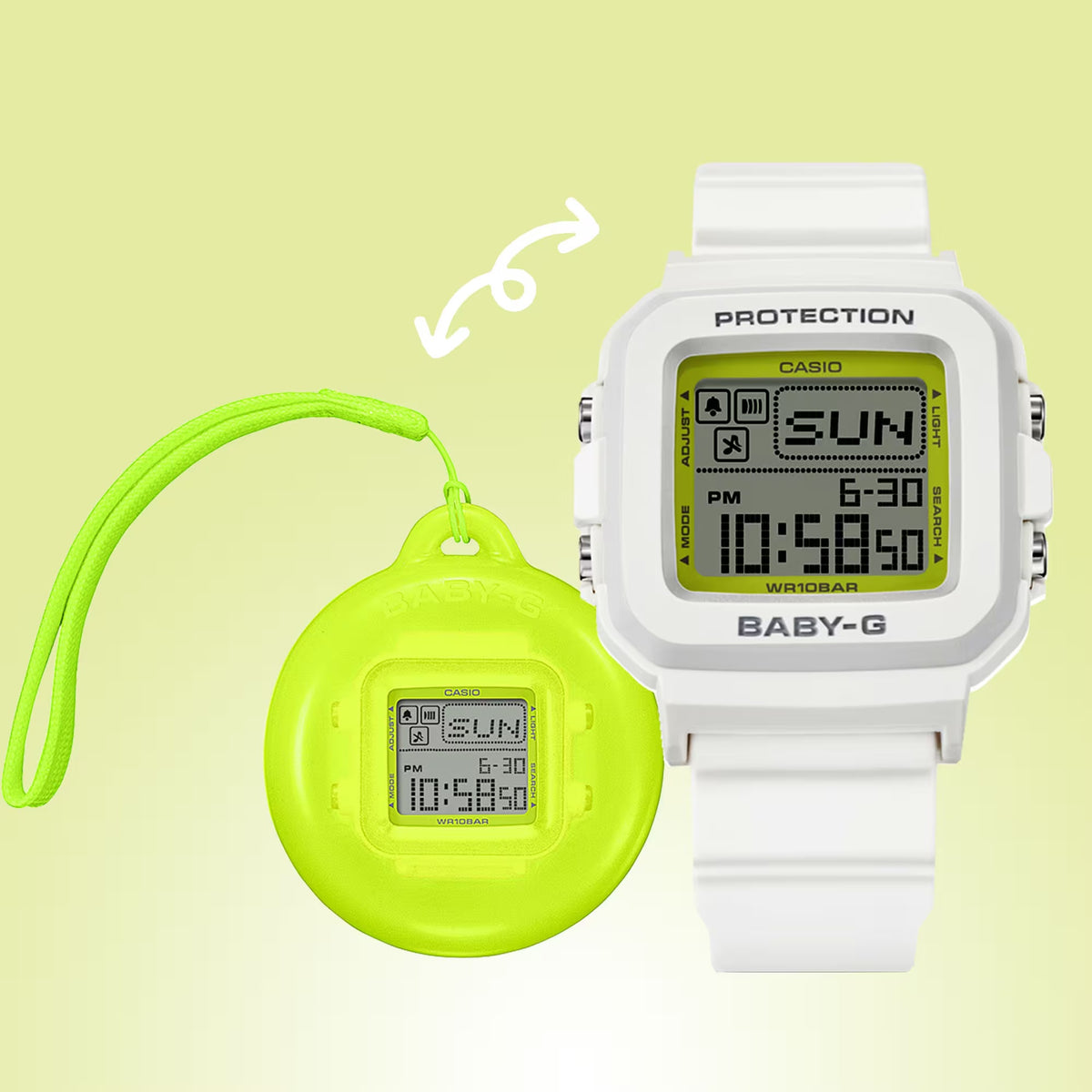 Casio Baby-G BGD-10K-7 Damenuhr Weiß