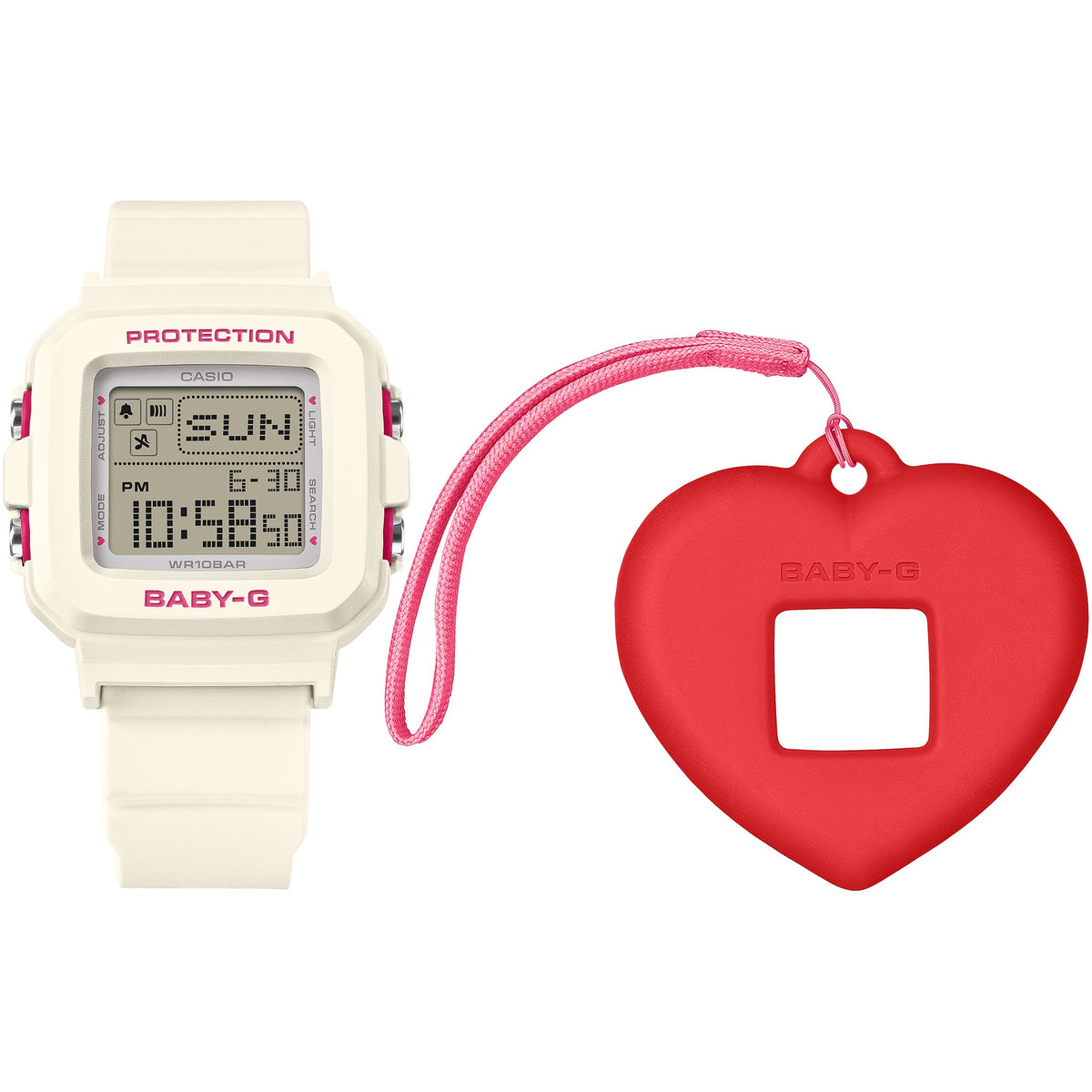 Casio Baby-G BGD-10KH-7 Damen Quarzuhr Weiß