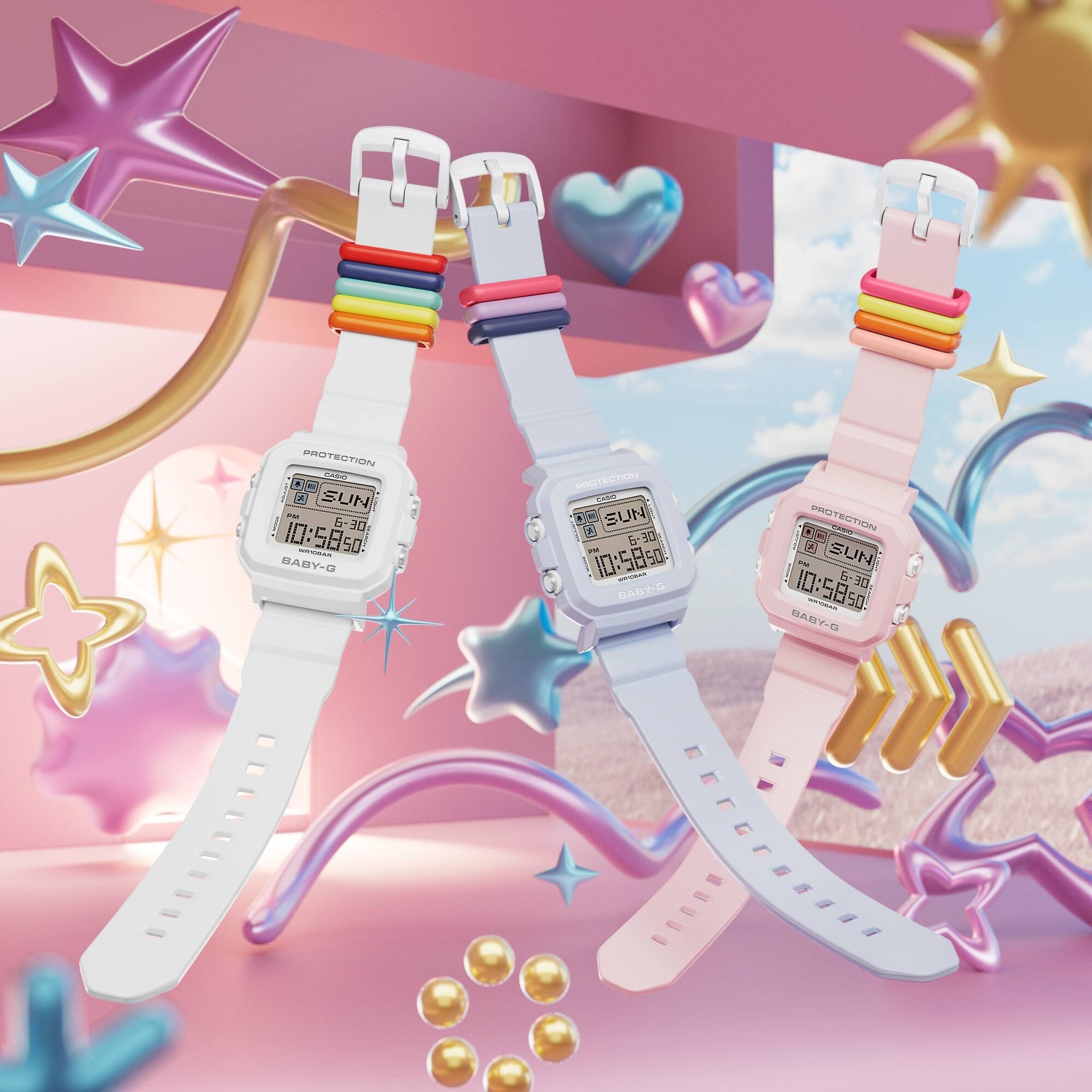 Casio Baby-G BGD-10L-4 Damen Rosa Uhr