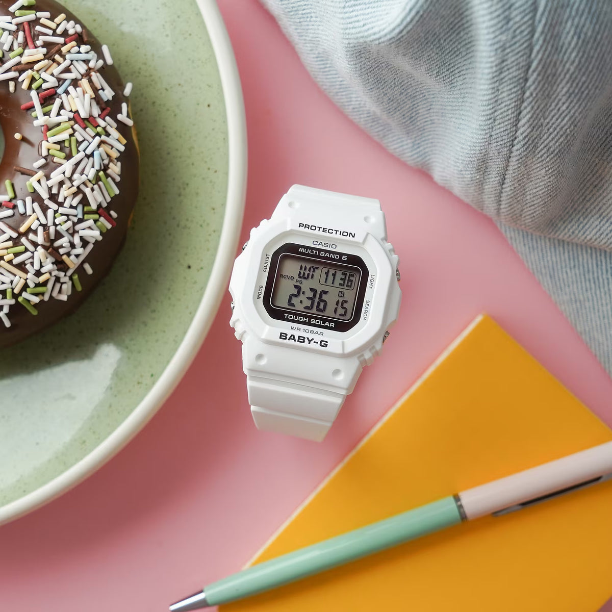 Casio Baby-G BGD-5650-7 Digitale Armbanduhr Weiß