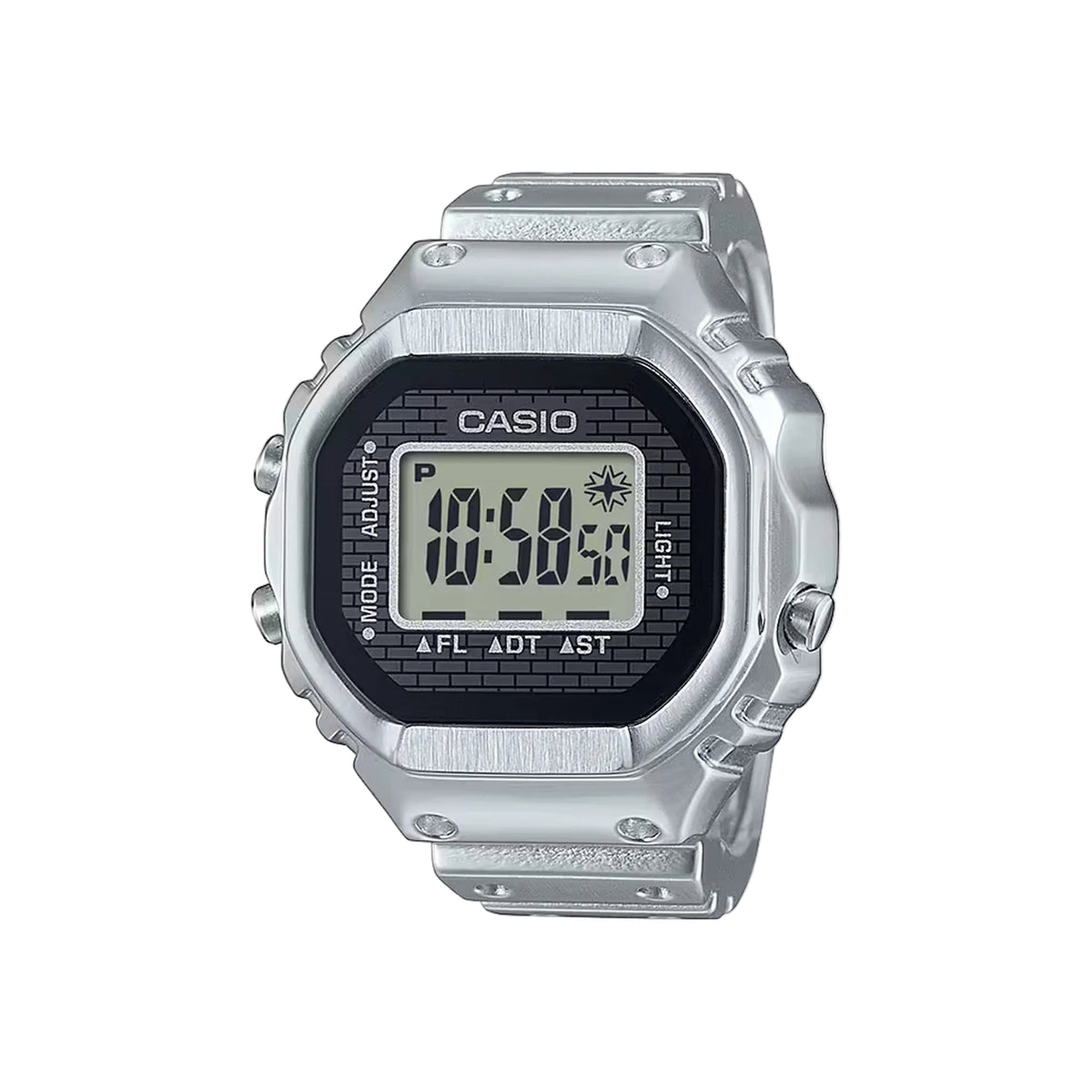Bague Montre Casio CRW-001-1 Digitale Argenté
