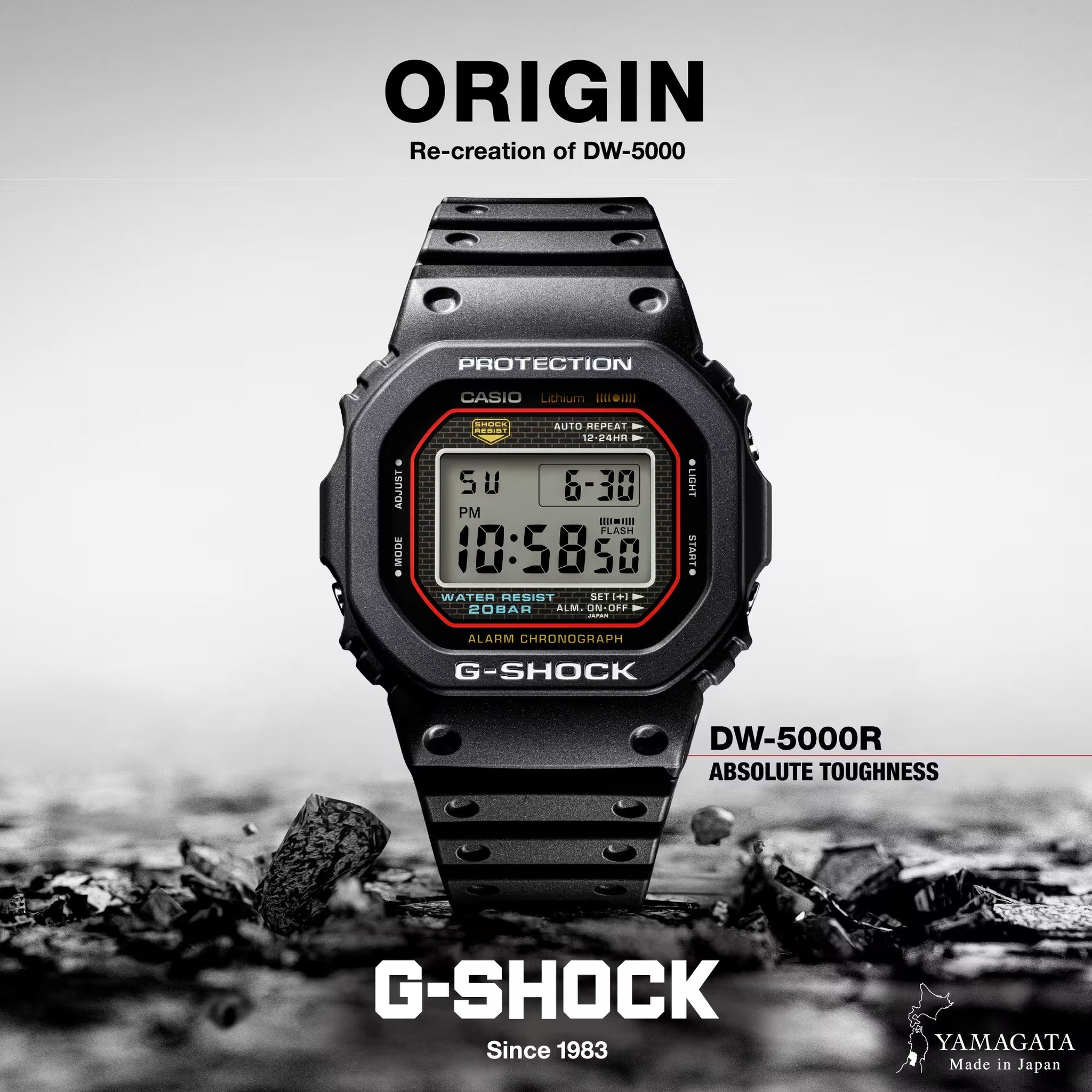 Casio G-Shock DW-5000R-1A Men's Watch Black