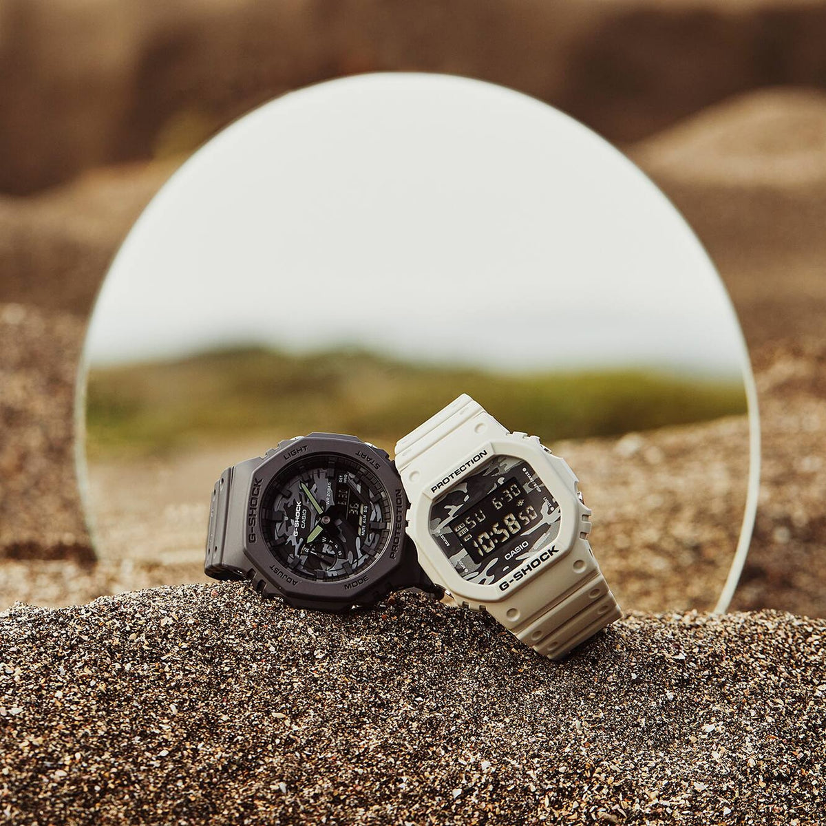 Casio G-Shock DW-5600CA-8 Herrenuhr Grau Camouflage