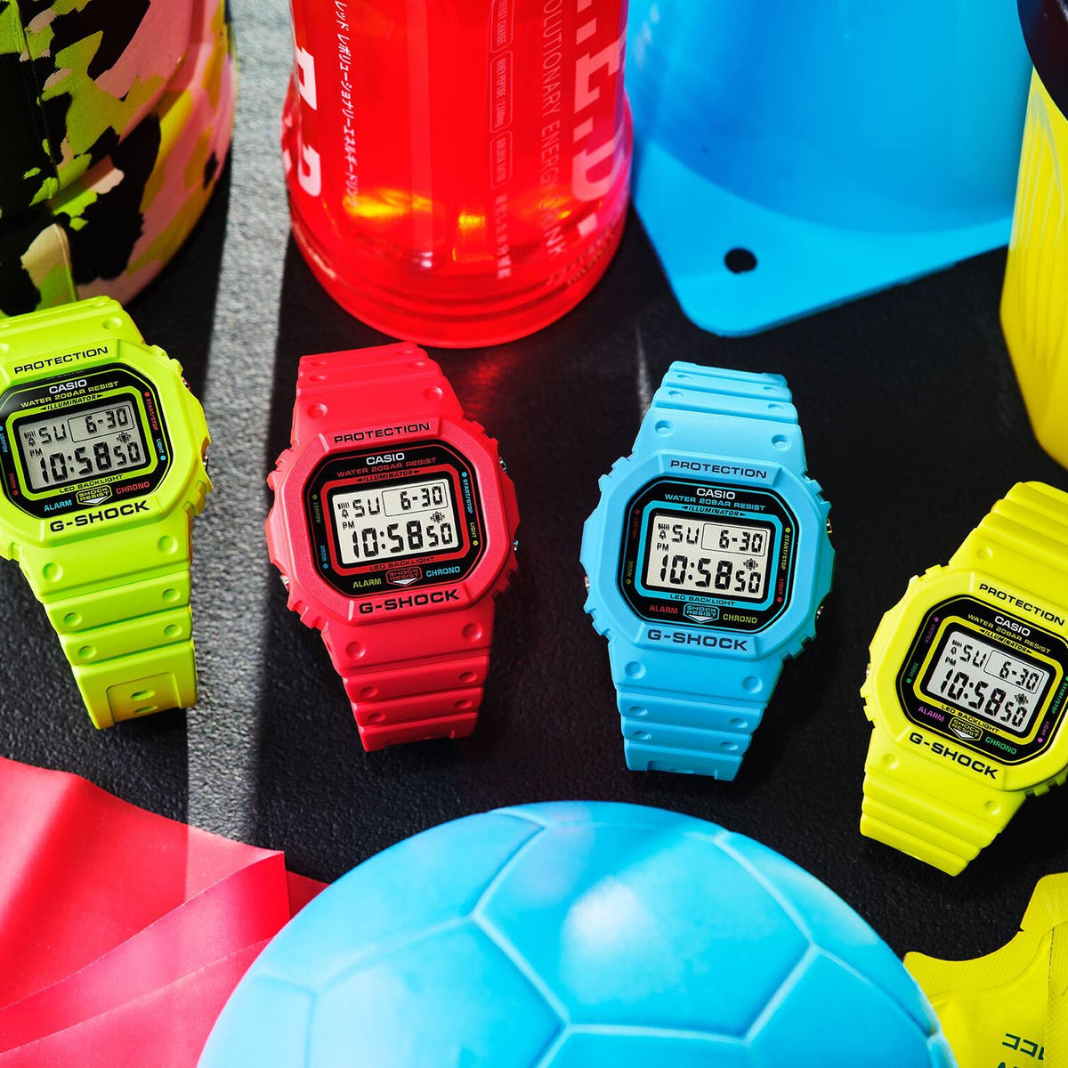 Casio G-Shock DW-5600EP-9 Herrenuhr Grün Gelb