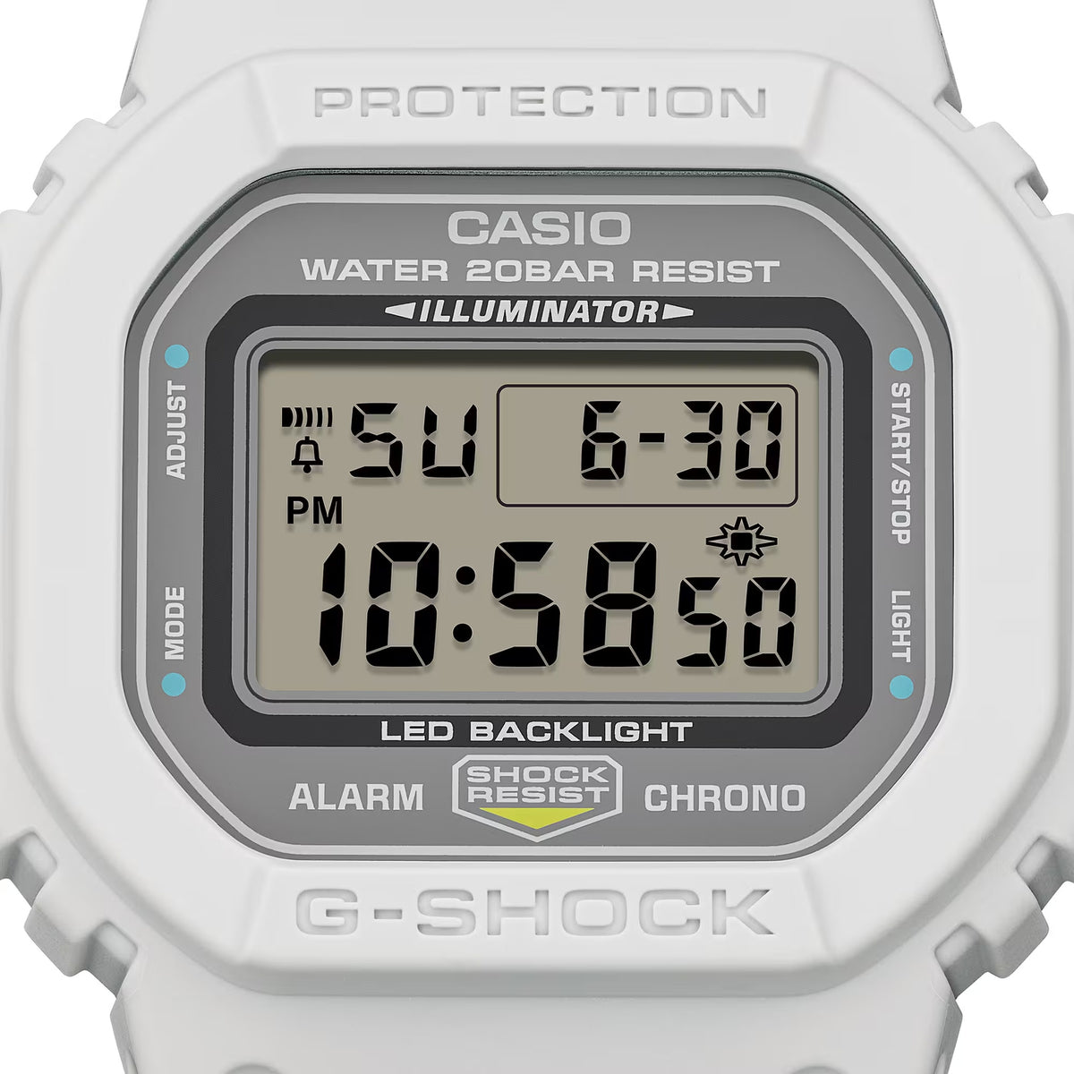 Casio G-Shock DW-5600MNC-7A8 Herrenuhr Weiß Grau
