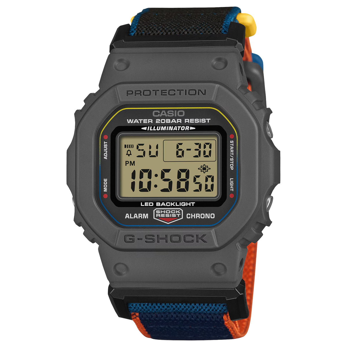 Casio G-Shock DW-5600MNC-8A2 Herrenuhr Grau Mehrfarbig