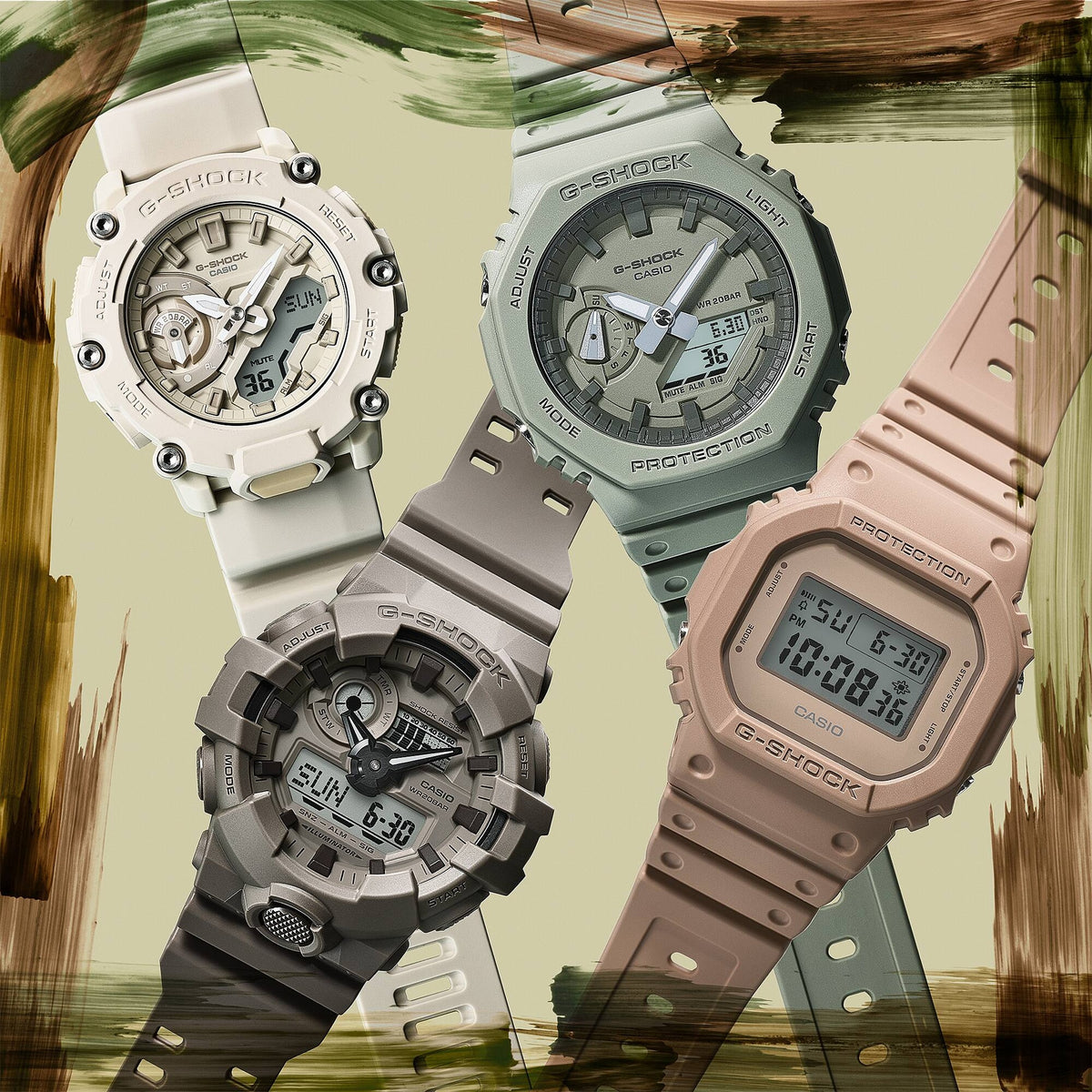Casio G-Shock DW-5600NC-5 Herrenuhr Braun