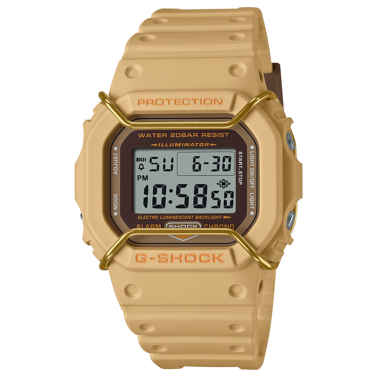Casio G-Shock DW-5600PT-5 Herrenuhr Beige
