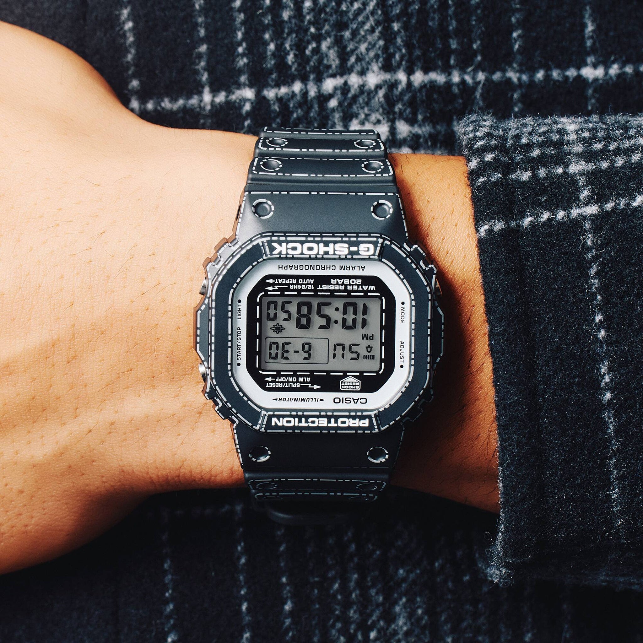 Casio G-Shock DW-5600RGM-1 Herrenuhr, Schwarz, Origami