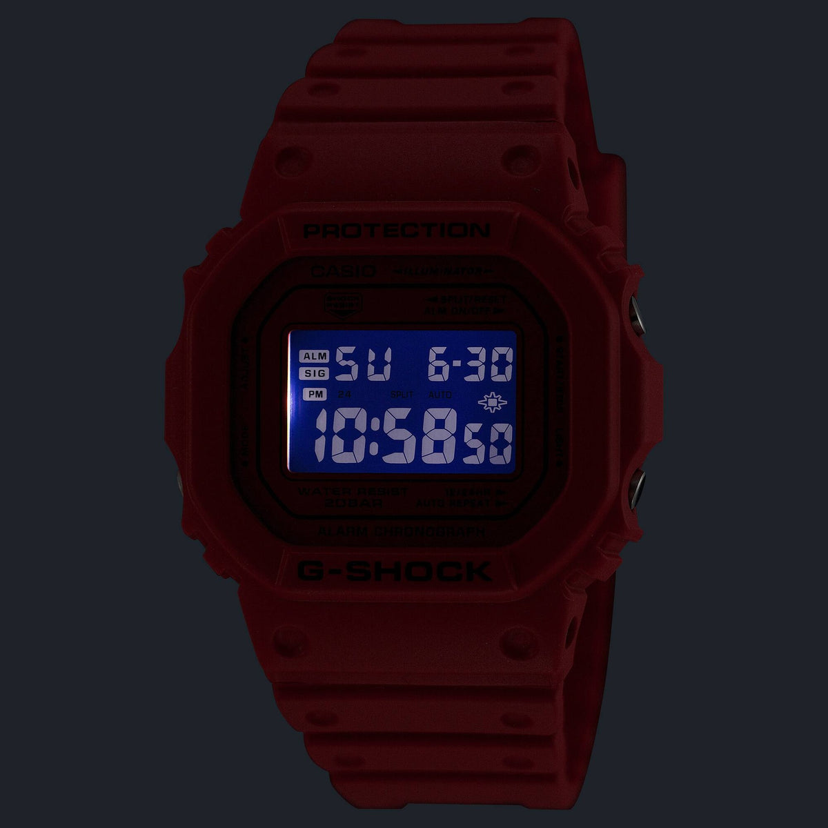 Casio G-Shock DW-5600RRB-4 Herrenuhr Rot