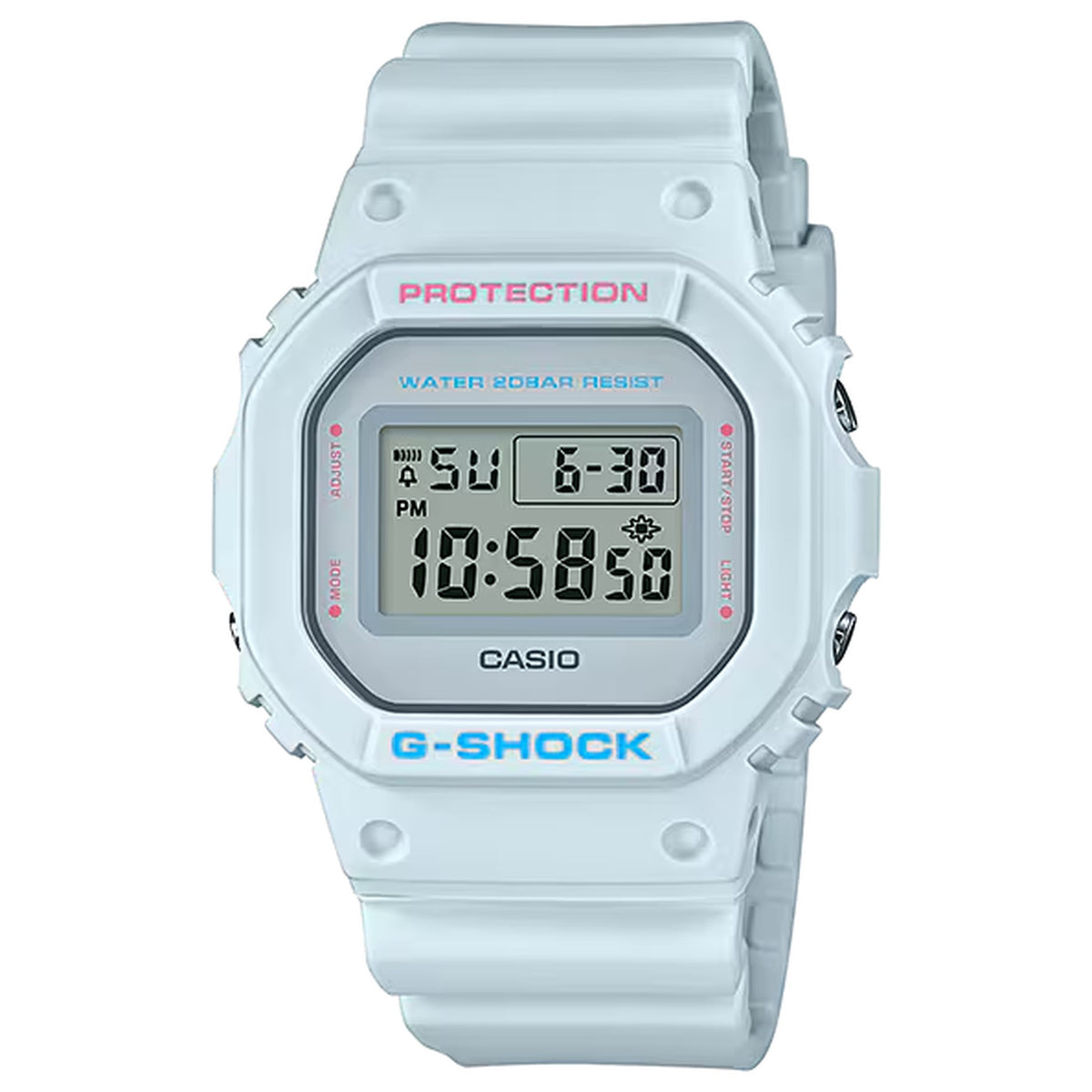 Casio G-Shock DW-5600SC-8 Herrenuhr Hellblau