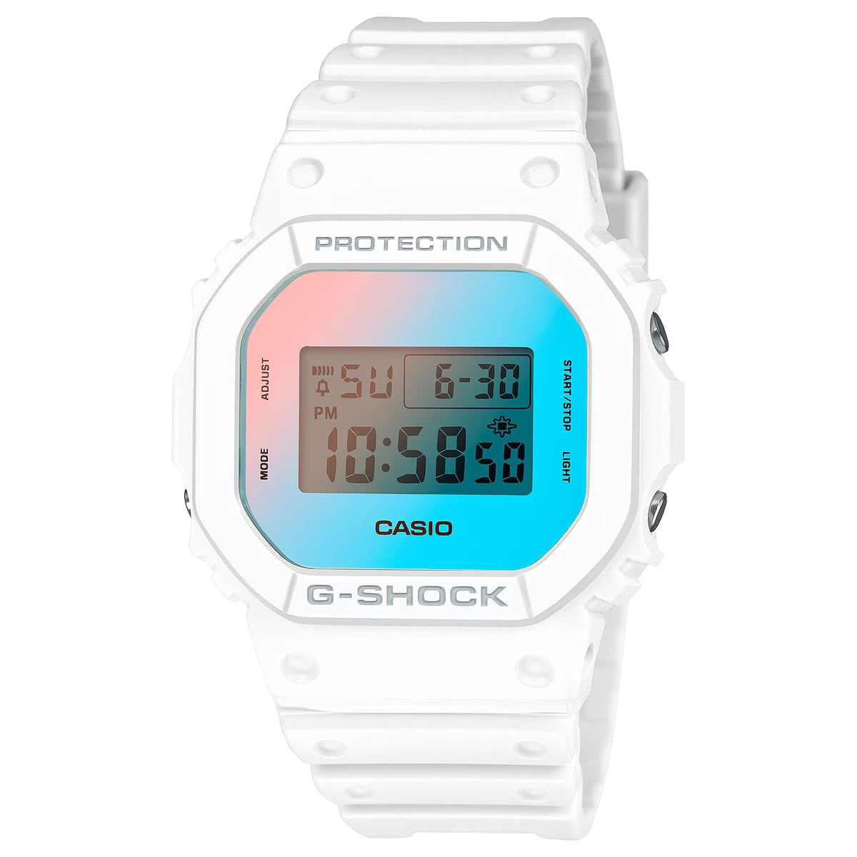 Casio G-Shock DW-5600TL-7 Herrenuhr Weiß Bunt