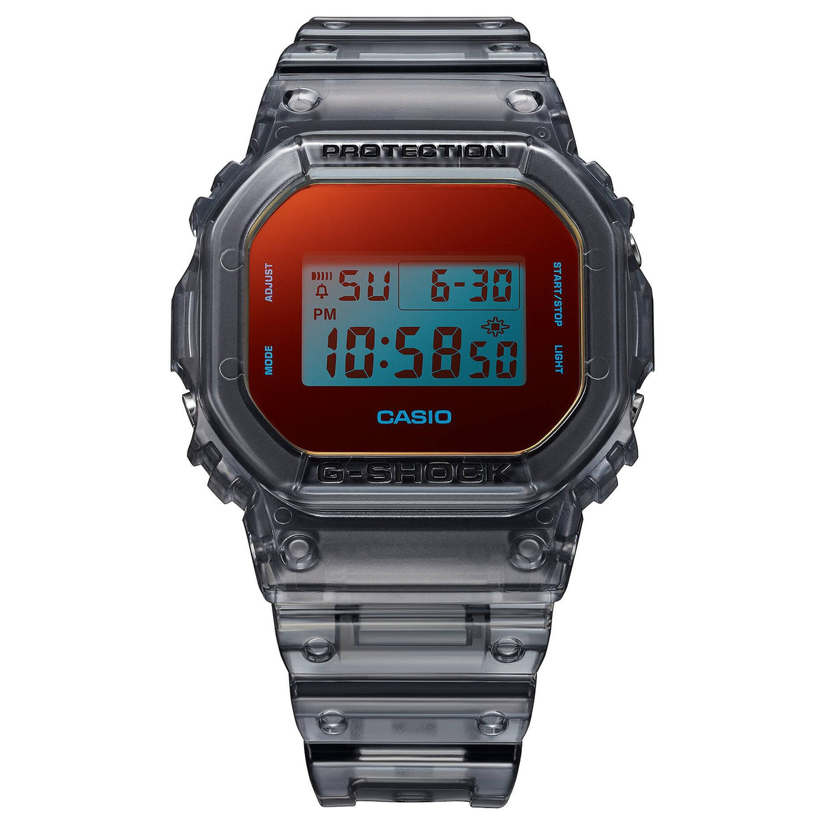 Casio G-Shock DW-5600TLS-8 Herrenuhr Transparent Grau