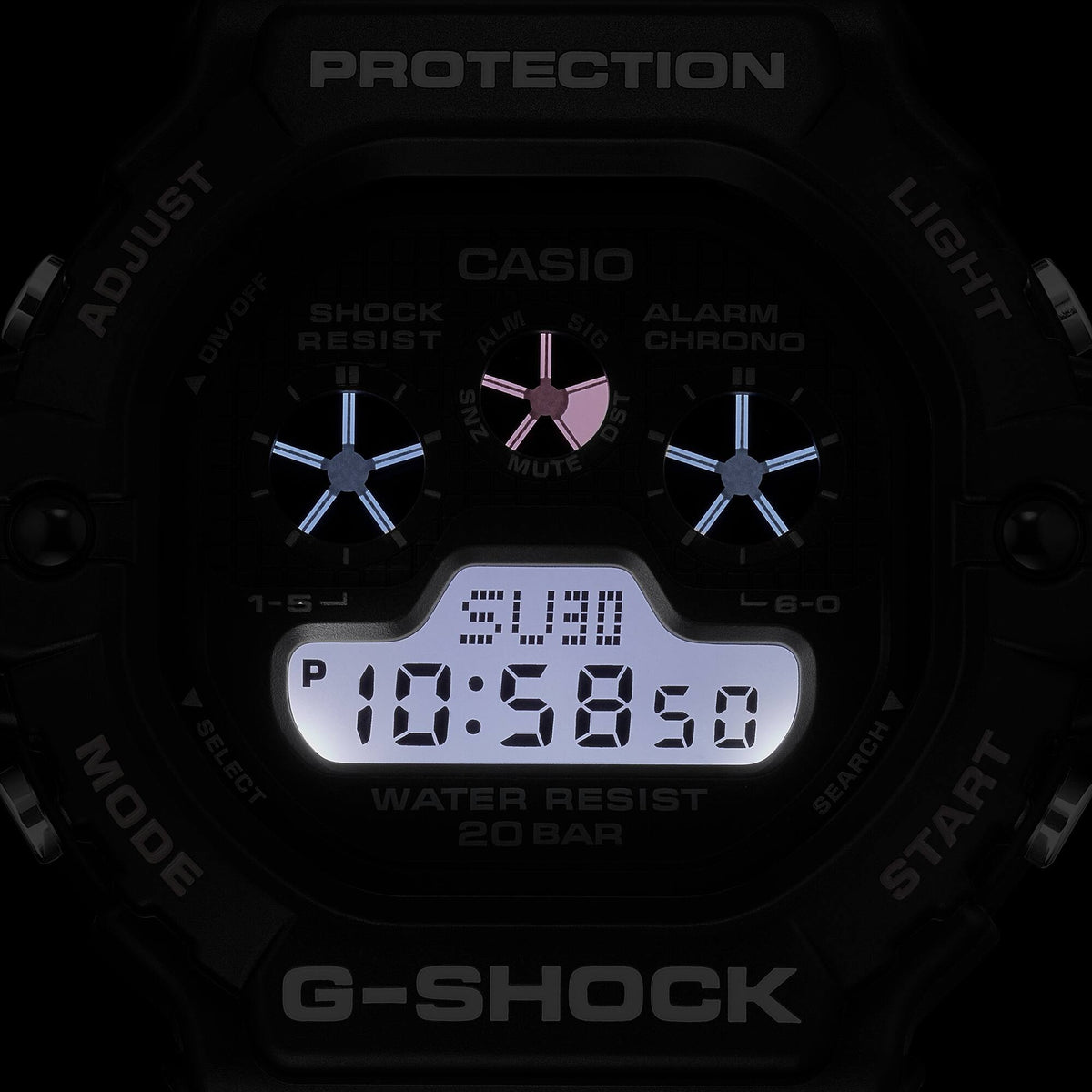 Casio G-Shock DW-5900U-1 Herrenuhr, Schwarz