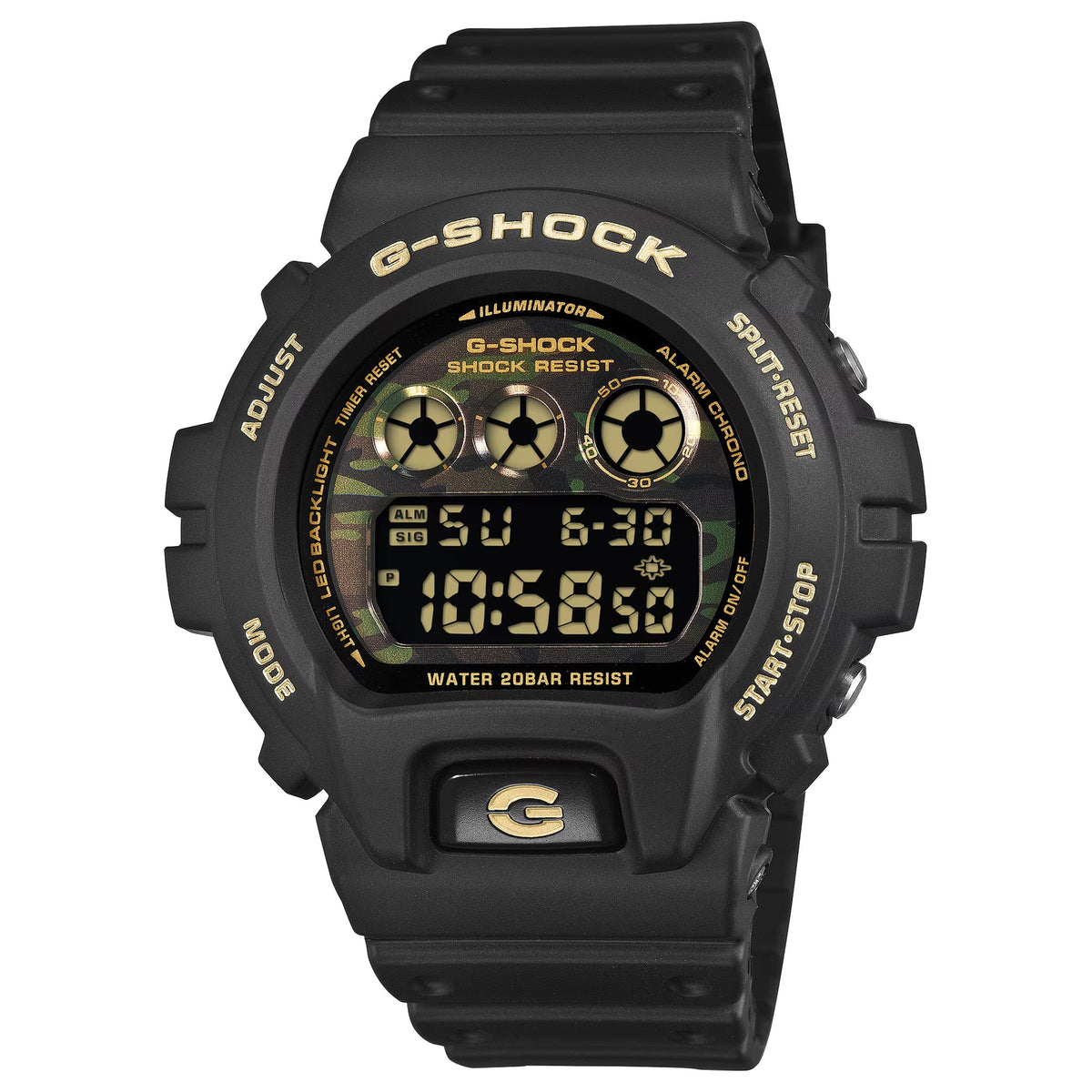 Casio G-Shock DW-6900CF-1 Herrenuhr Schwarz Gold