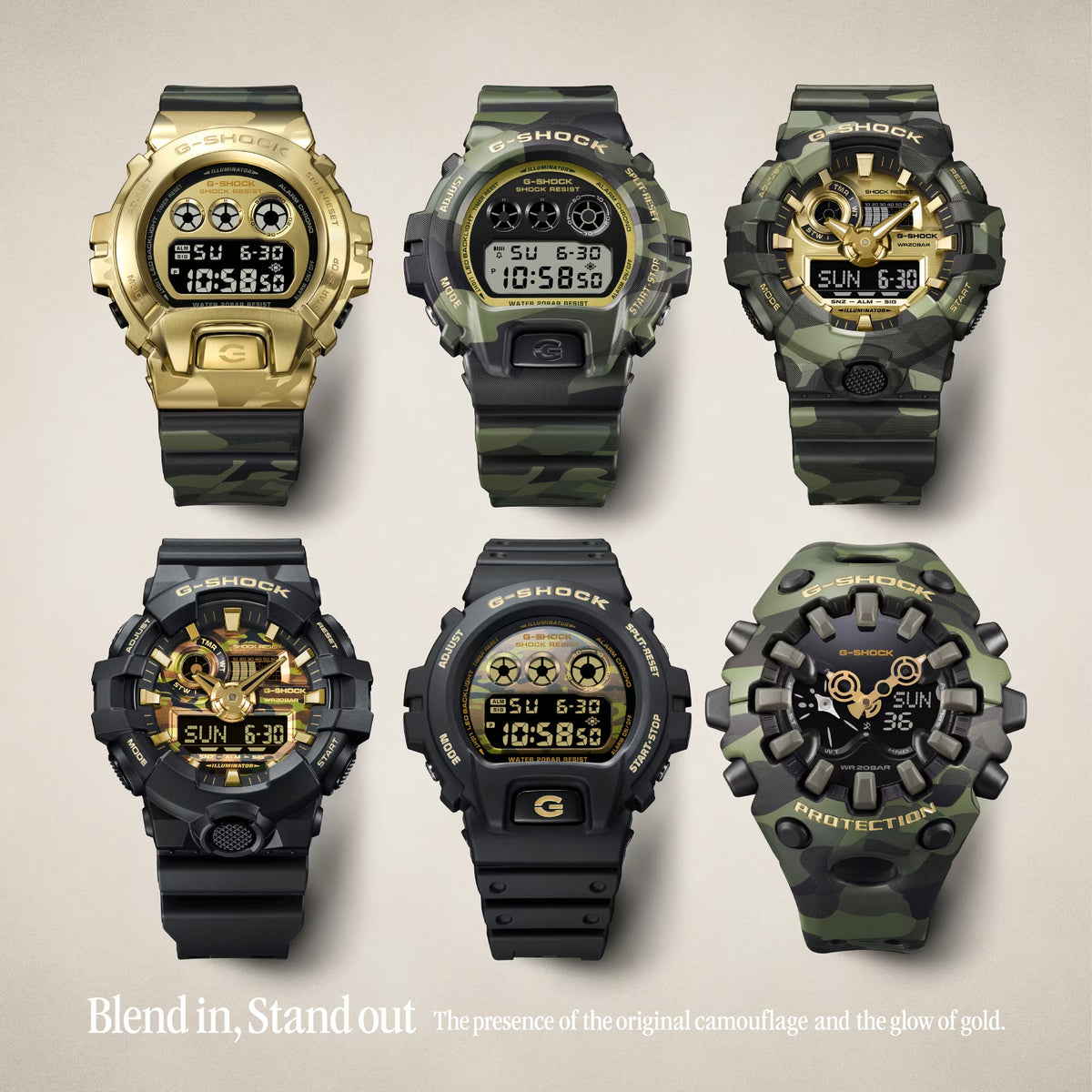 Casio G-Shock DW-6900CF-1 Herrenuhr Schwarz Gold