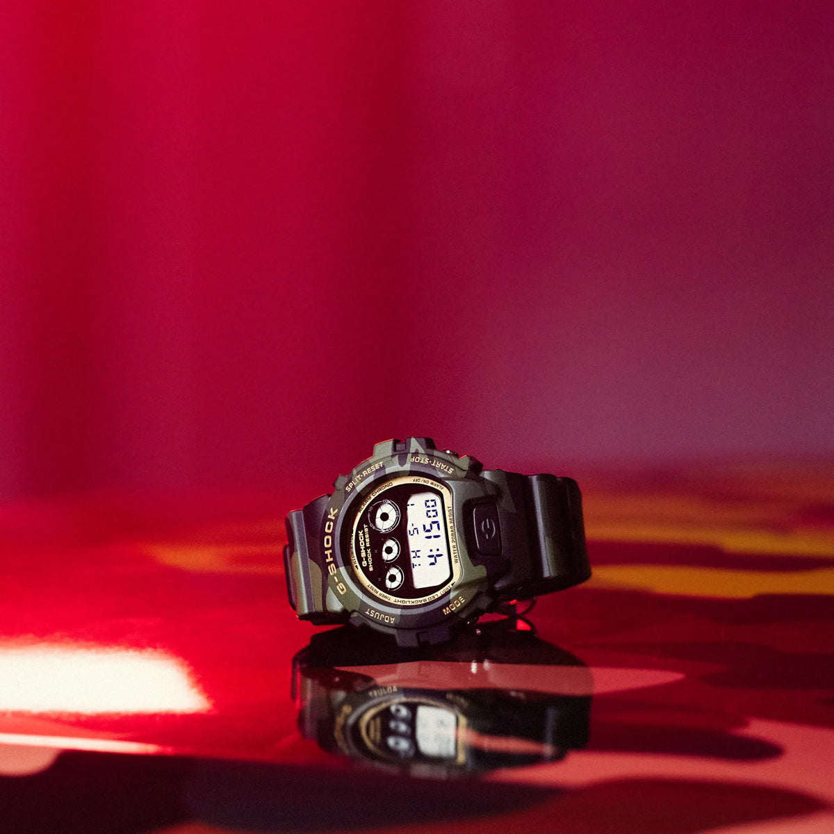 Casio G-Shock DW-6900CMG-3 Herrenuhr, Camouflage Gold
