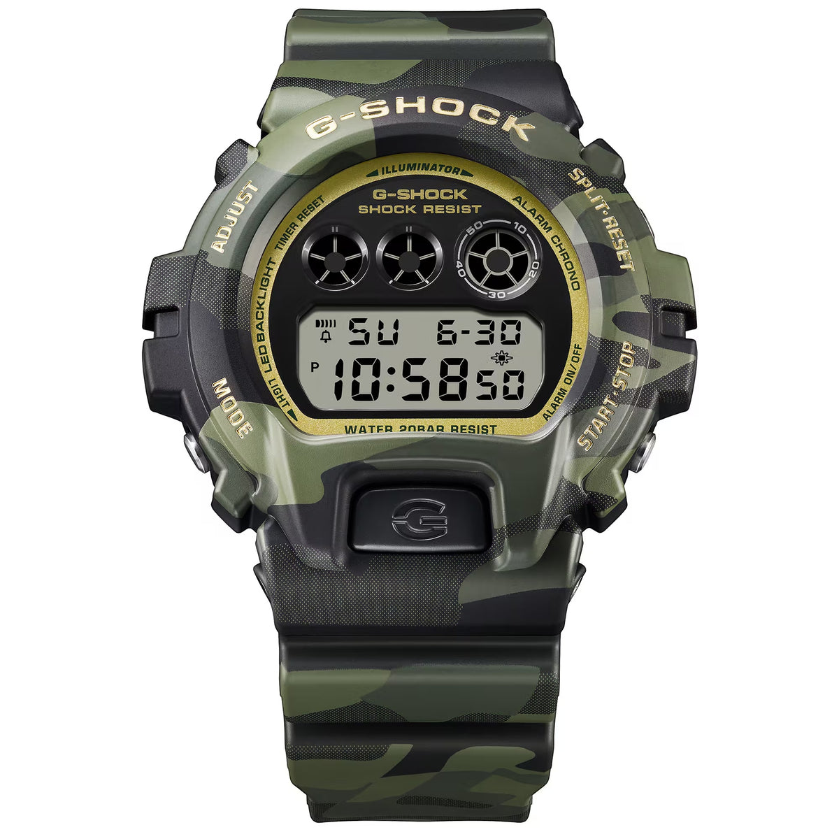 Casio G-Shock DW-6900CMG-3 Herrenuhr, Camouflage Gold