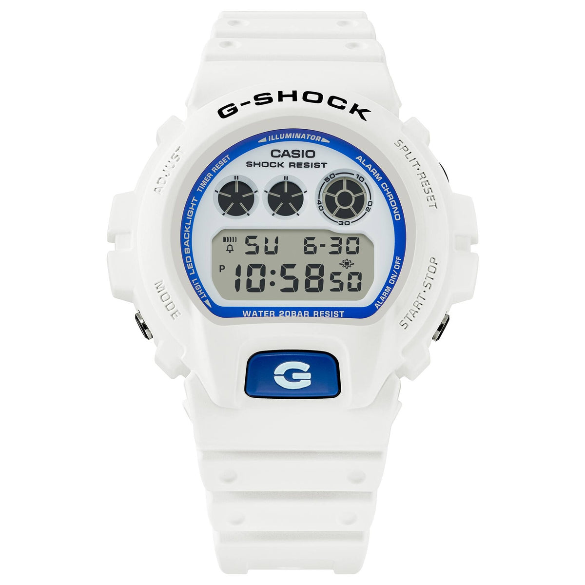 Casio G-Shock DW-6900HDS-7 Herrenuhr Weiß Blau