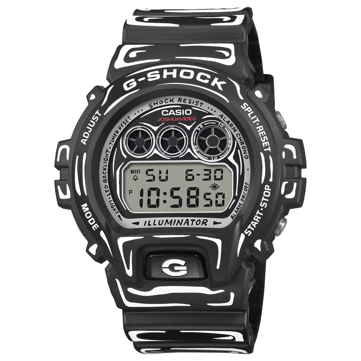 Casio G-Shock DW-6900JV-1 Herrenuhr Schwarz Weiß Joshua Vides