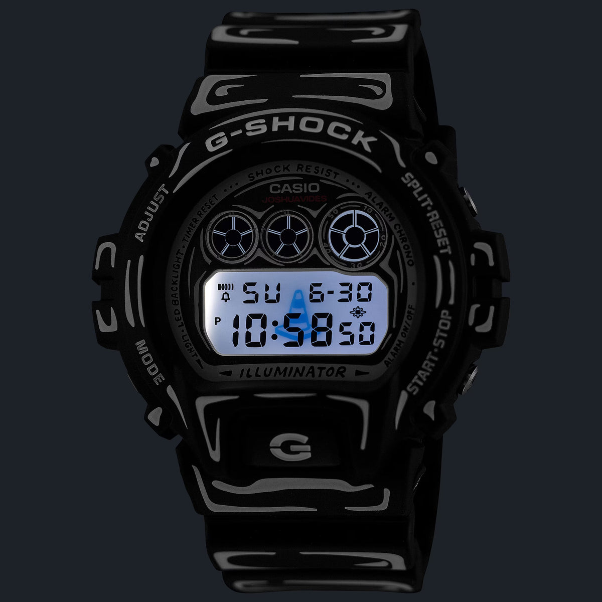 Casio G-Shock DW-6900JV-1 Herrenuhr Schwarz Weiß Joshua Vides