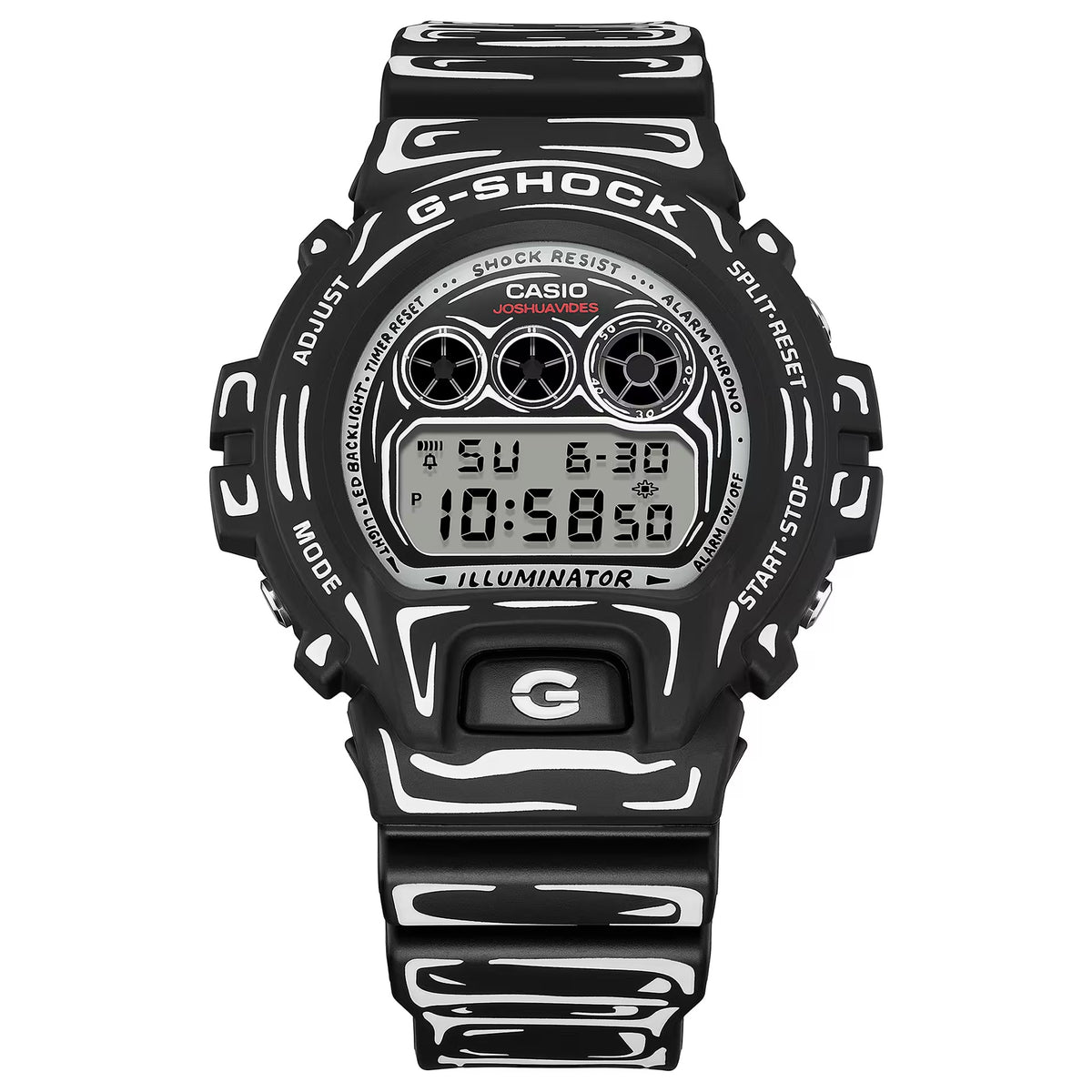 Casio G-Shock DW-6900JV-1 Herrenuhr Schwarz Weiß Joshua Vides