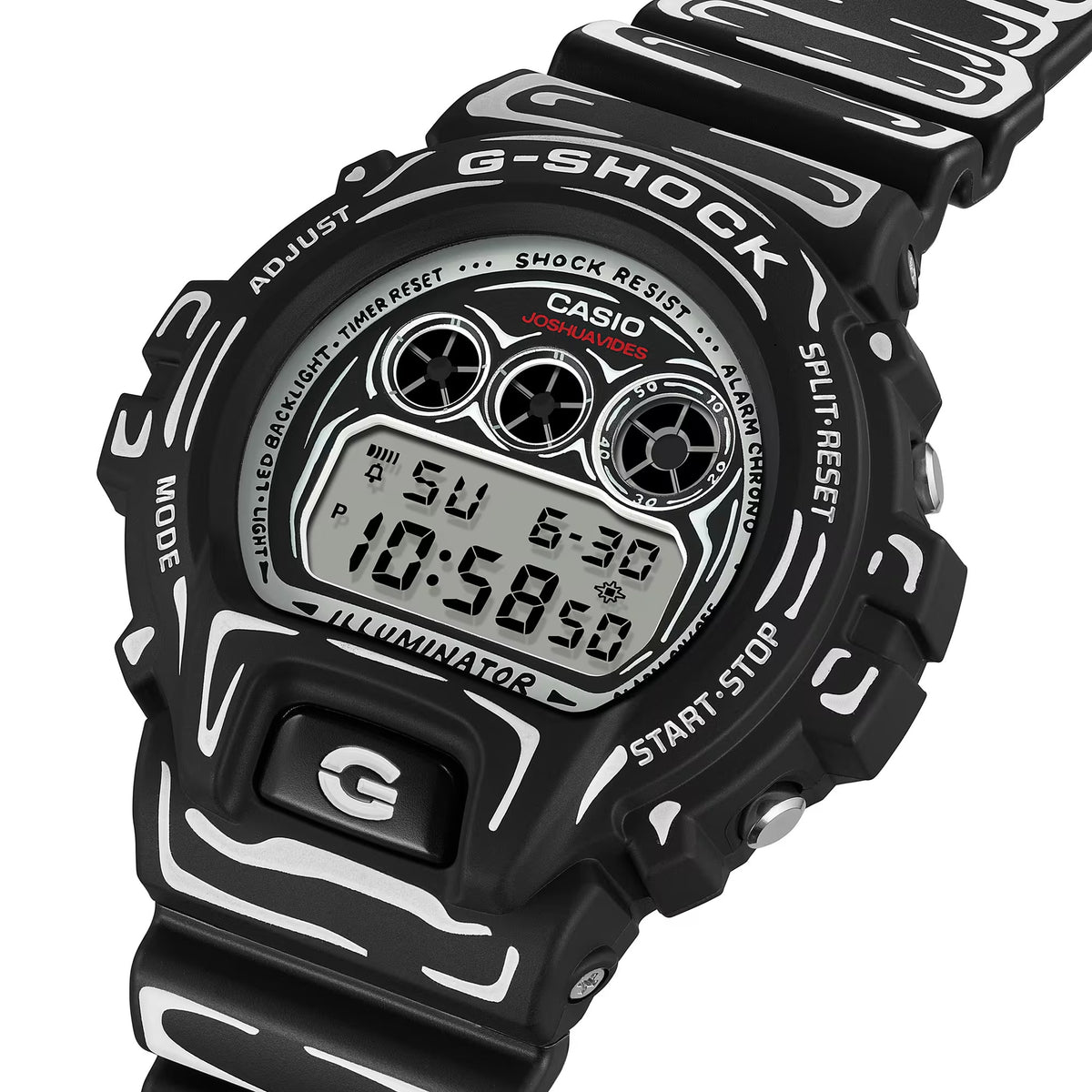 Casio G-Shock DW-6900JV-1 Herrenuhr Schwarz Weiß Joshua Vides