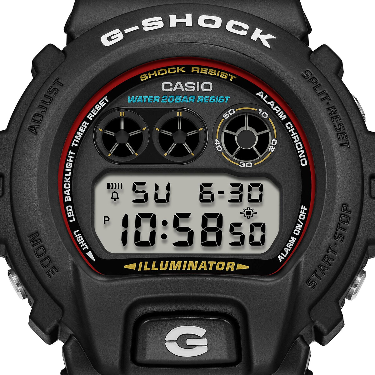 Casio G-Shock DW-6900RL-1 Herrenuhr Schwarz