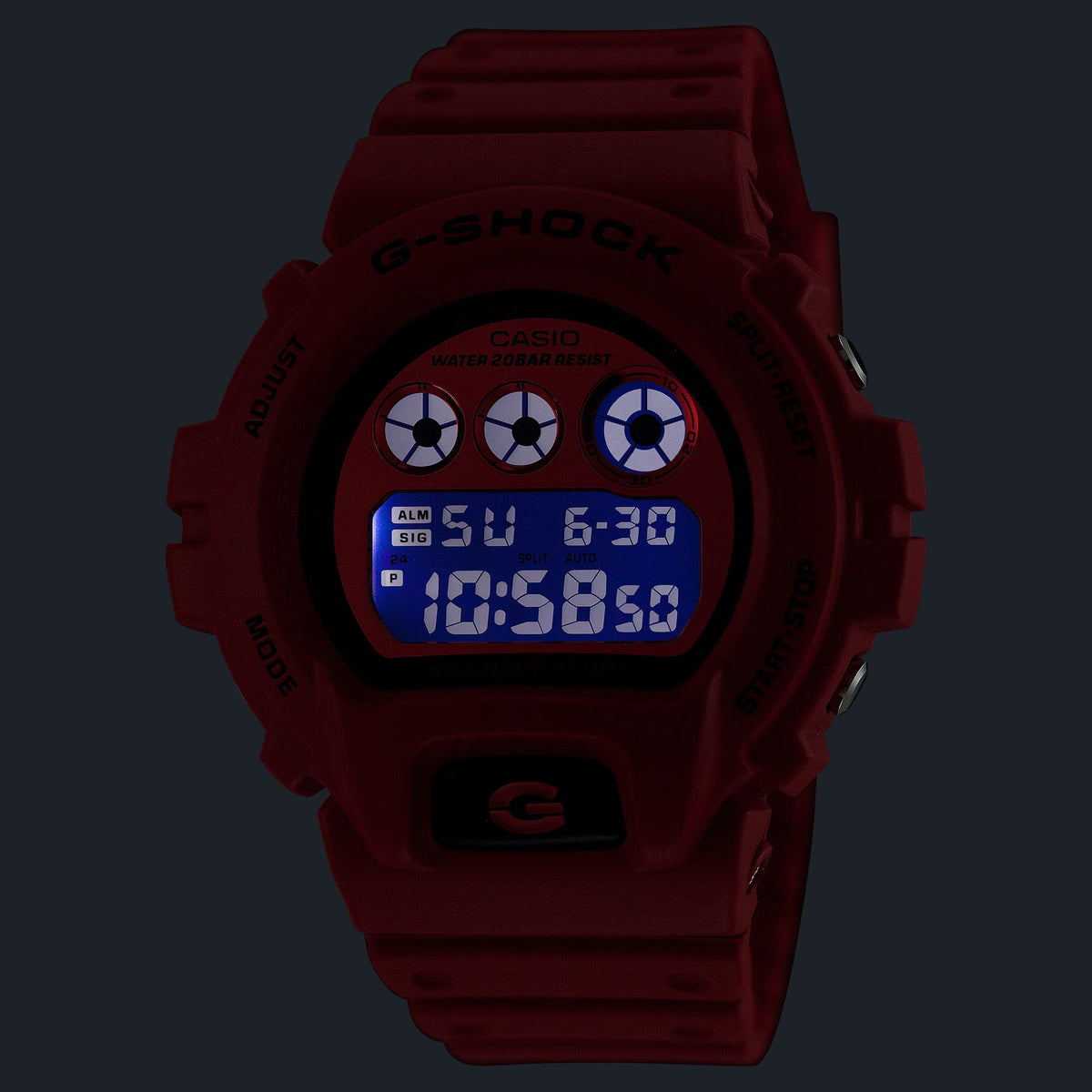 Casio G-Shock DW-6900RRB-4 Herrenuhr Rot