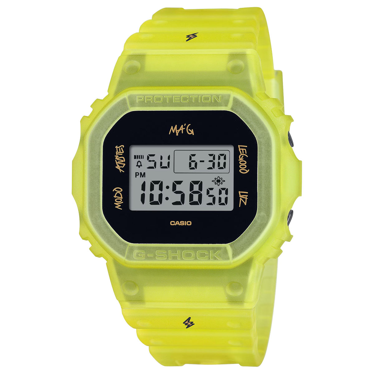 Casio G-Shock DWE-5600JB-1A9 Herrenuhr Gelb J Balvin