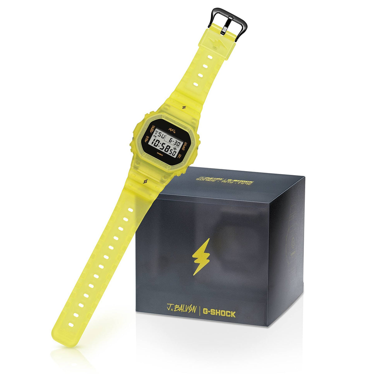 Casio G-Shock DWE-5600JB-1A9 Herrenuhr Gelb J Balvin