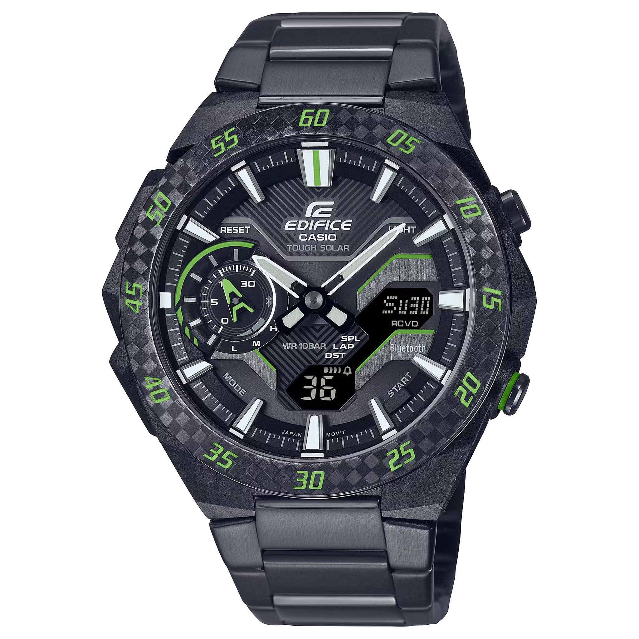 Casio Edifice ECB-2200RC-1A3 Herrenuhr Schwarz Grün