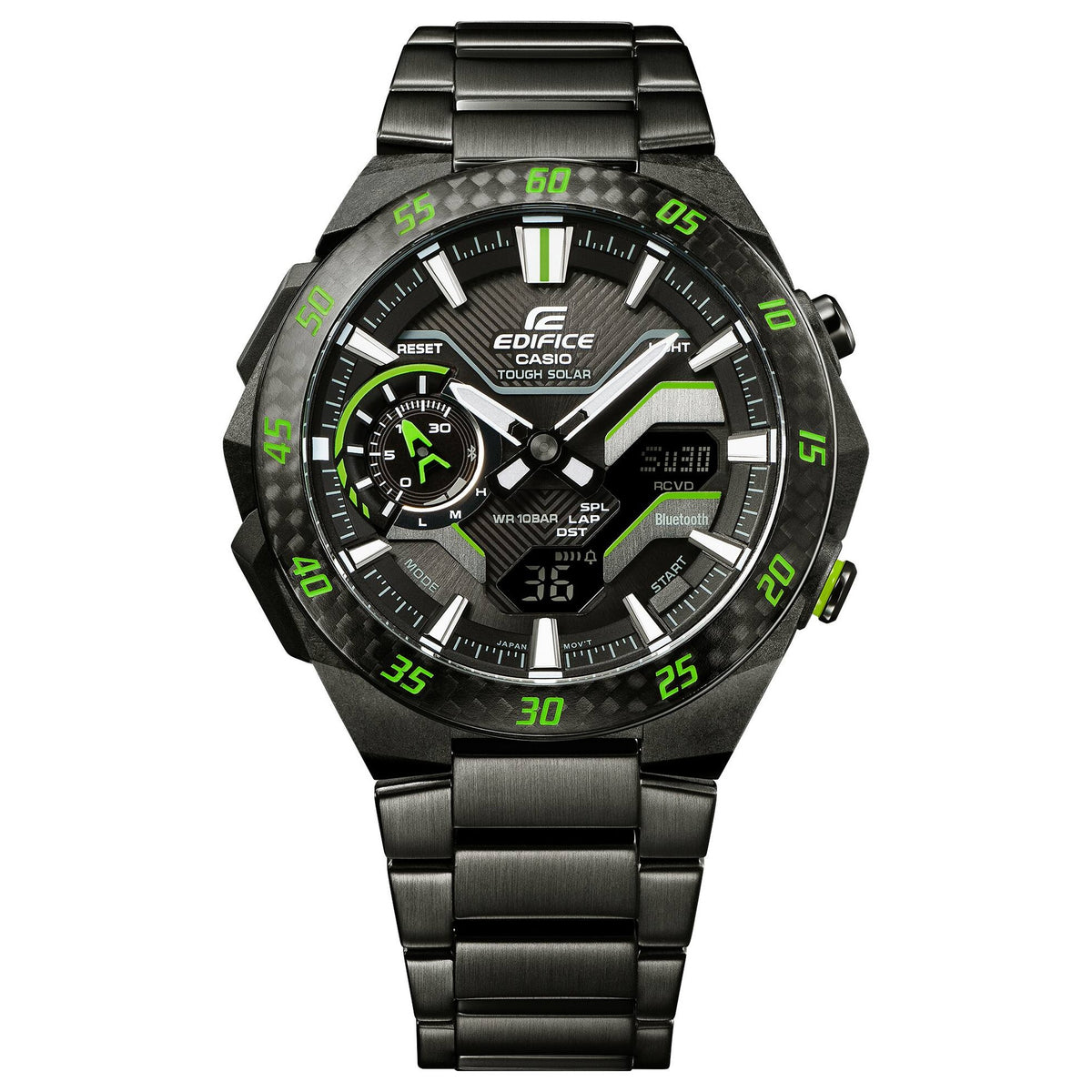 Casio Edifice ECB-2200RC-1A3 Herrenuhr Schwarz Grün