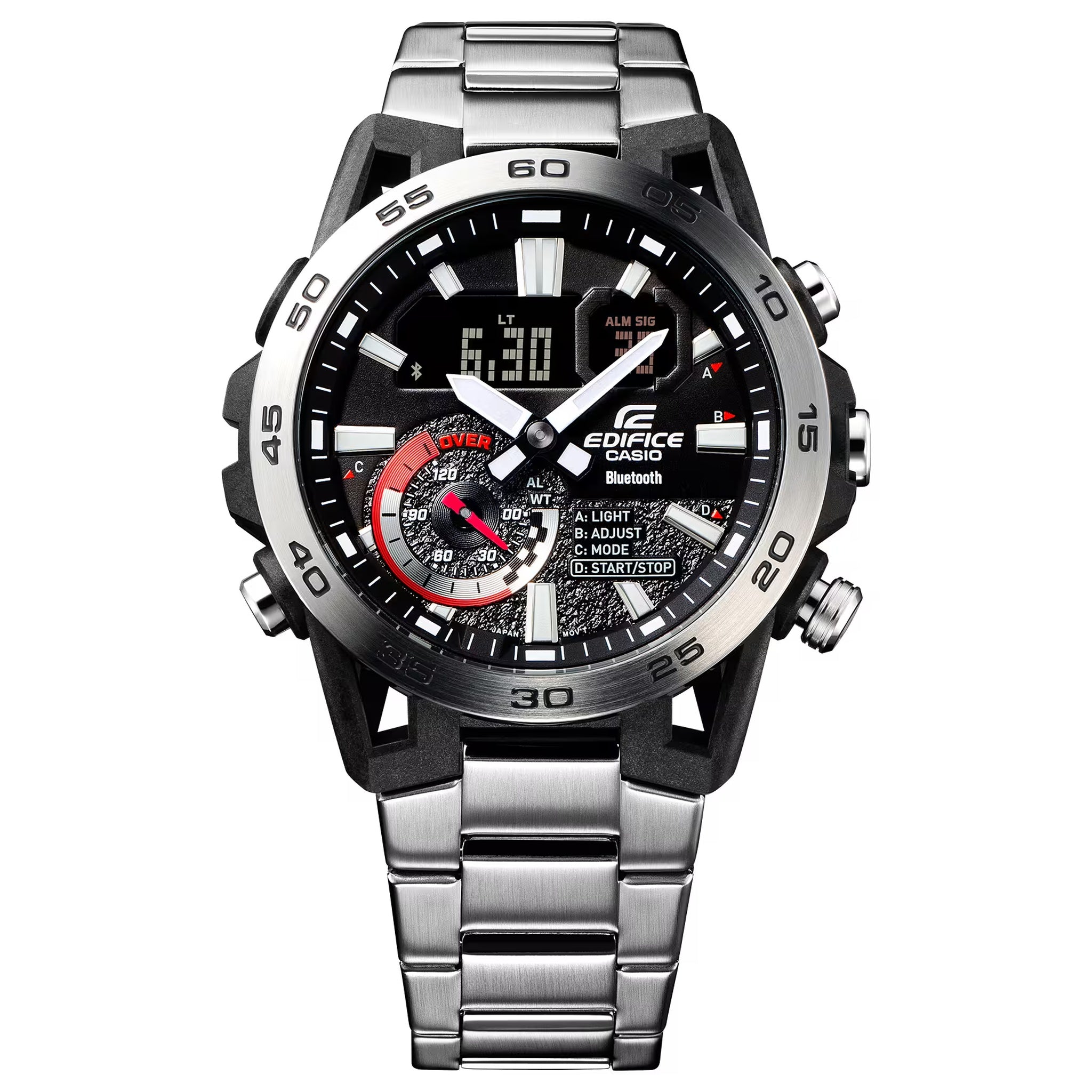 Montre Casio Edifice ECB-40D-1A Homme Argenté Noir