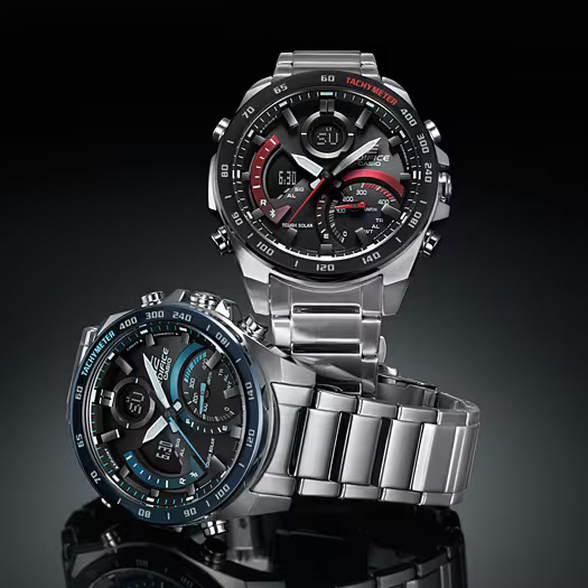 Montre Casio Edifice ECB-900DB-1B Homme Argenté Bleu