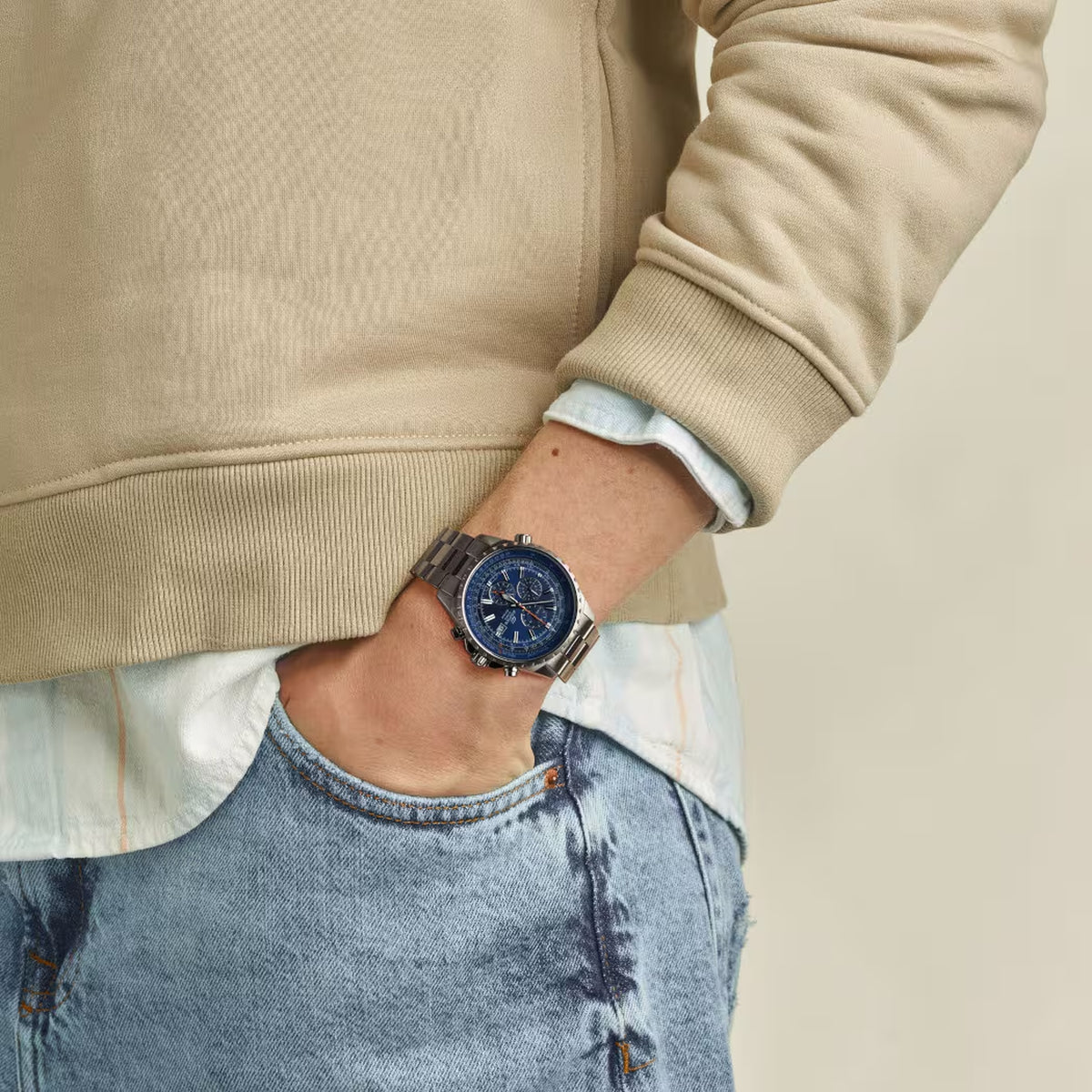 Casio Edifice EF-527D-2AV Herren-Chronograph Blau
