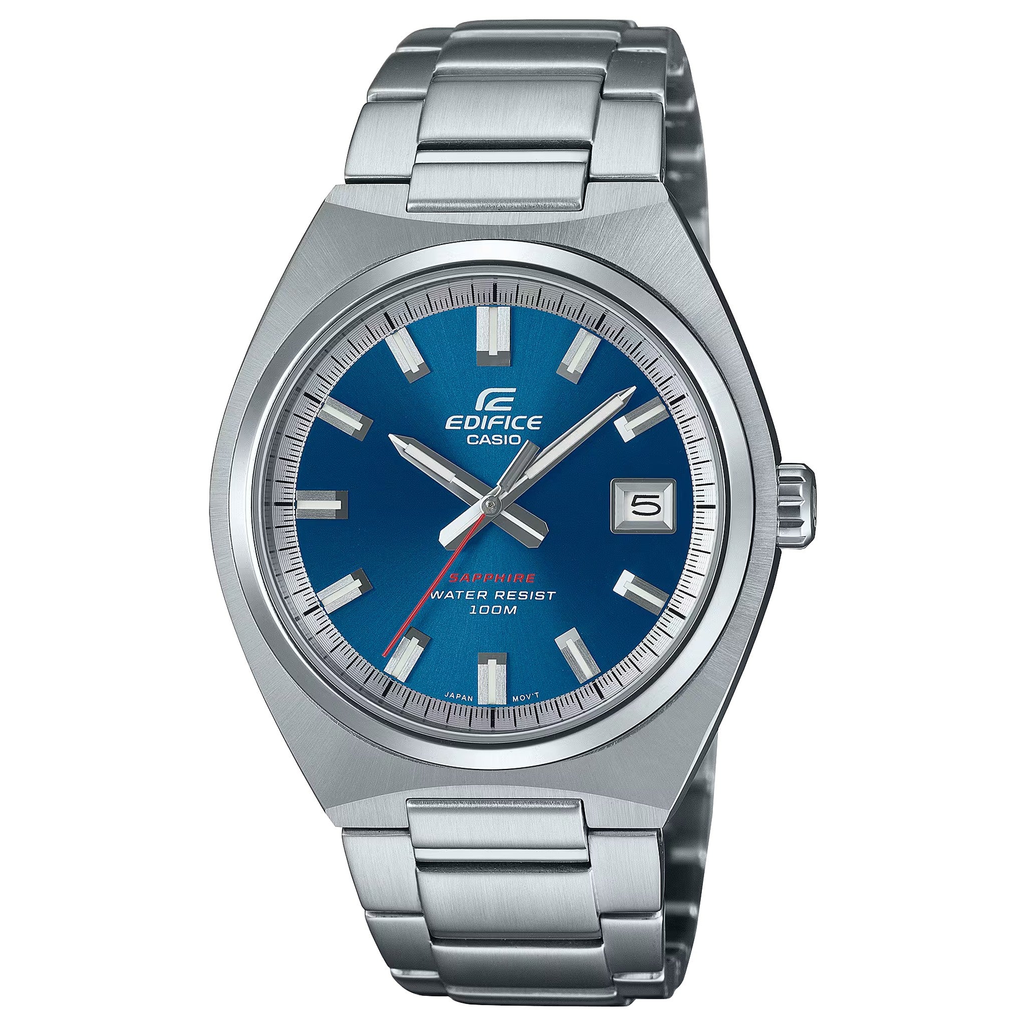 Casio Edifice EFB-109D-2A Herrenuhr Silber Blau