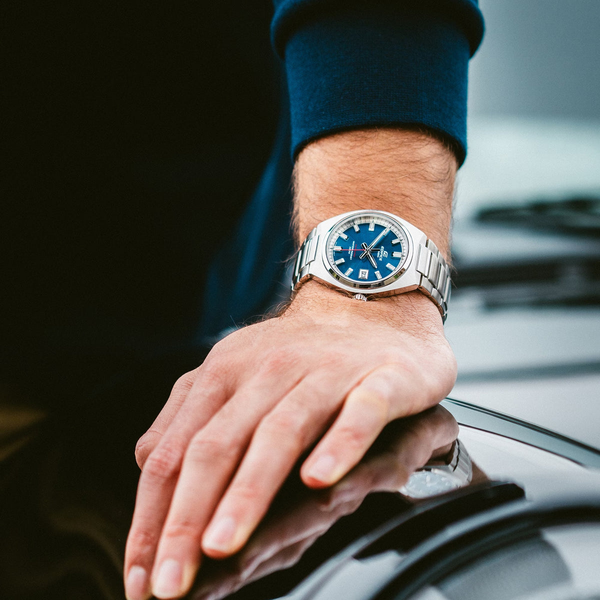 Montre Casio Edifice EFB-109D-2A Homme Argenté Bleu
