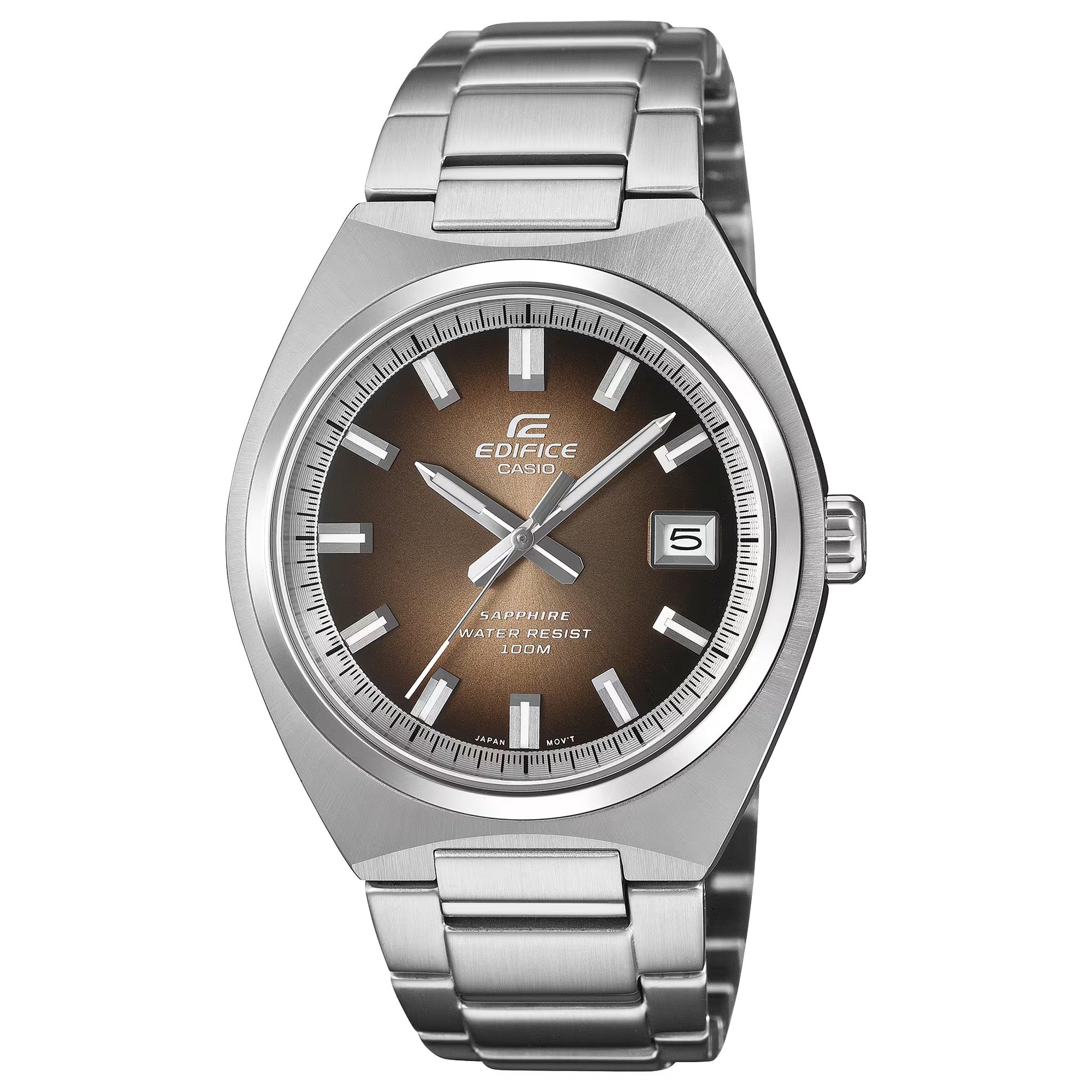Montre Casio Edifice EFB-109D-5A Homme Argenté Marron