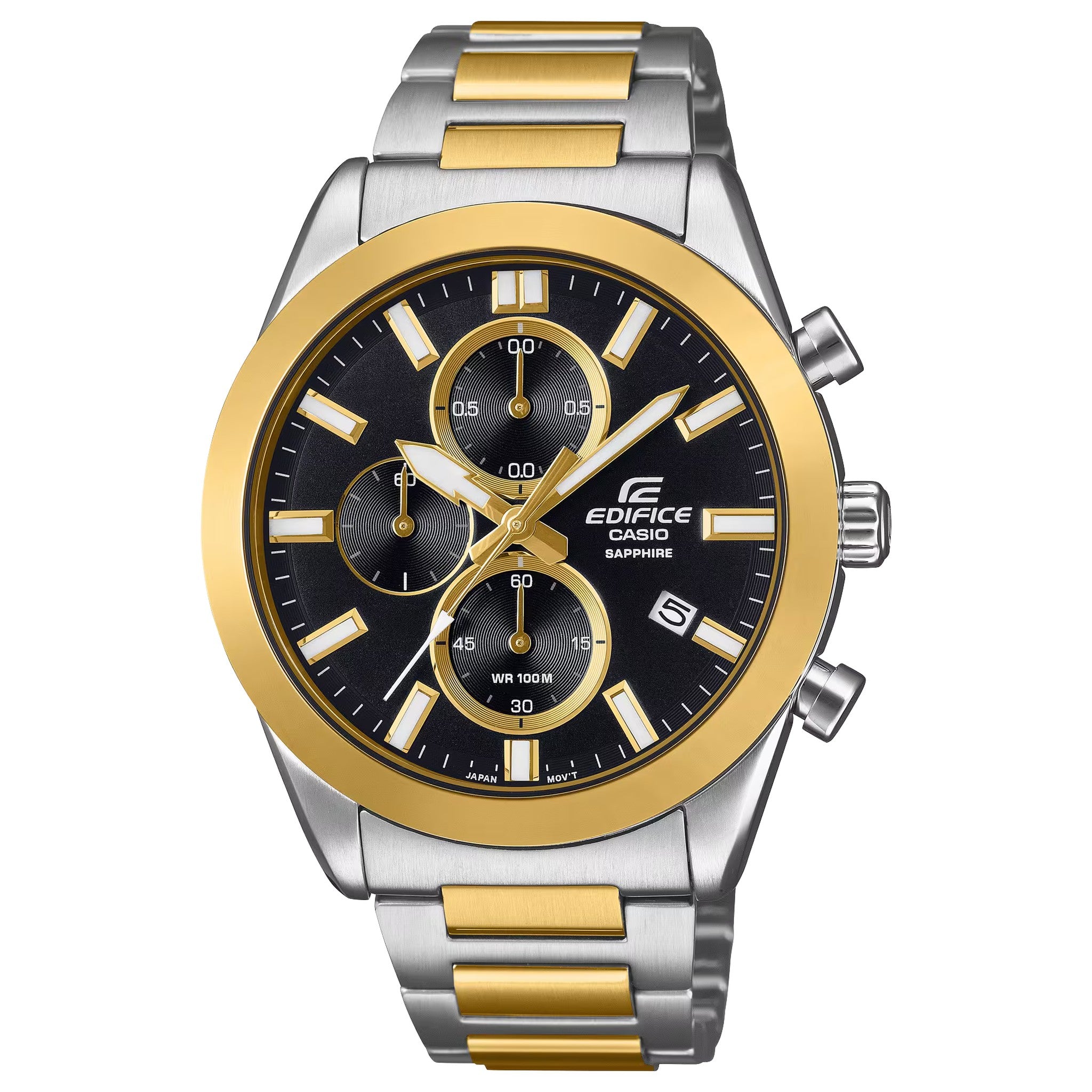Casio Edifice EFB-710SG-1A Herrenuhr Silber Gold