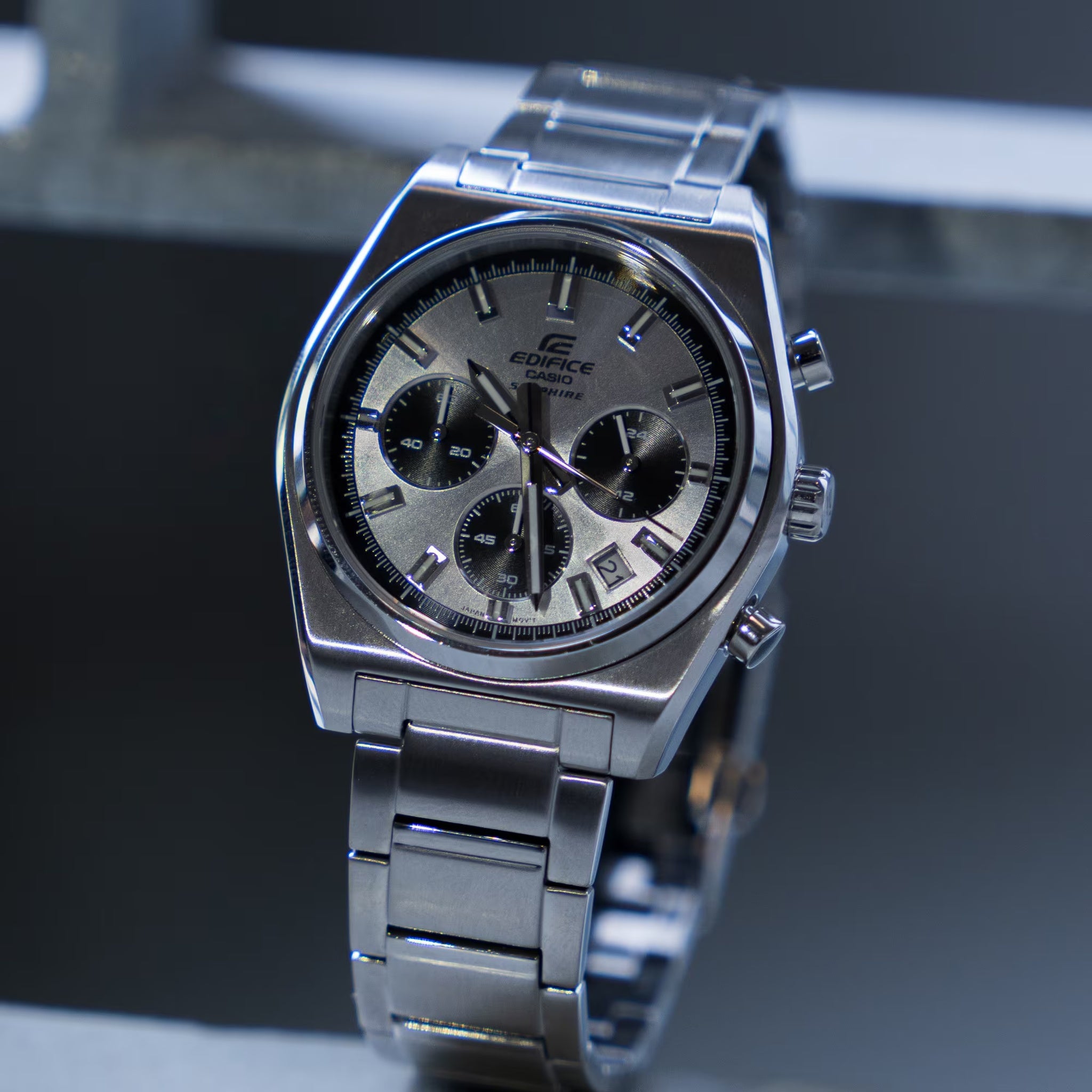Casio Edifice EFB-730D-7A Herrenuhr Silber Grau
