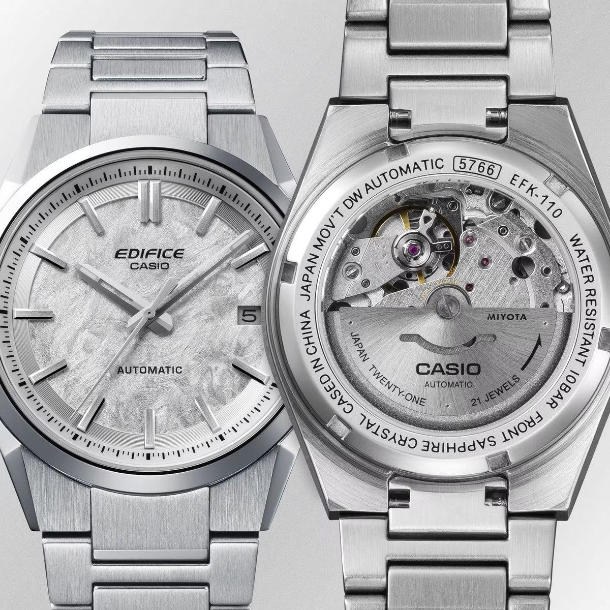 Casio Edifice EFK-110D-1A Automatikuhr Schwarz