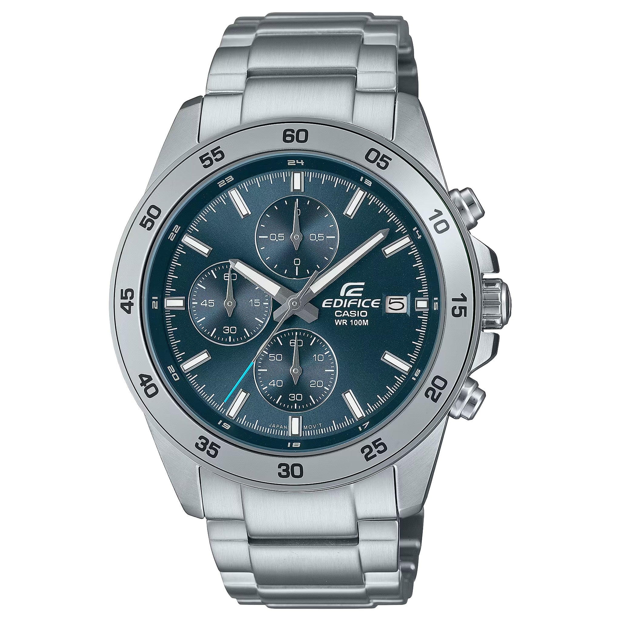 Casio Edifice EFR-526D-2A Herrenuhr Silber Blau