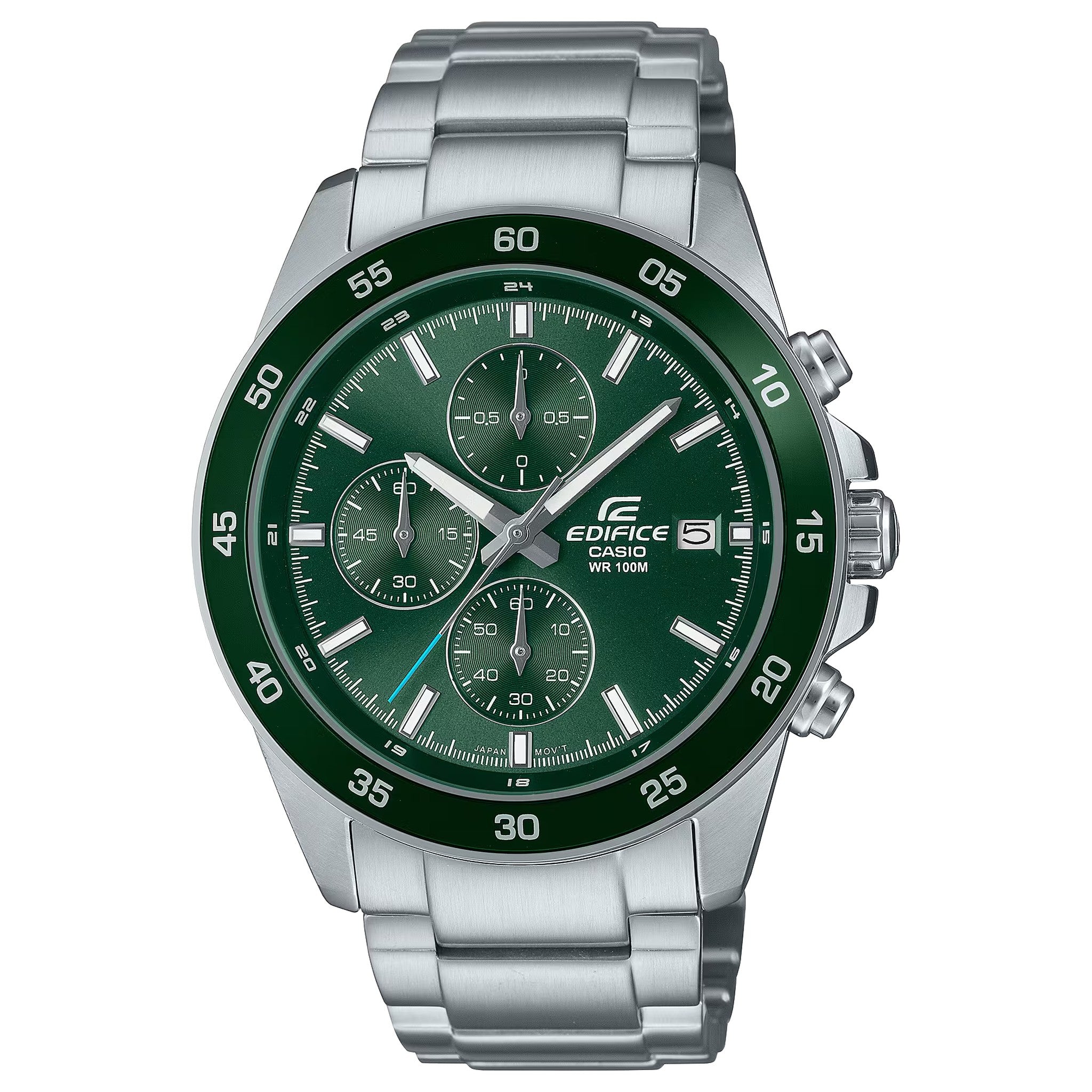 Casio Edifice EFR-526D-3A Herrenuhr Silber Grün