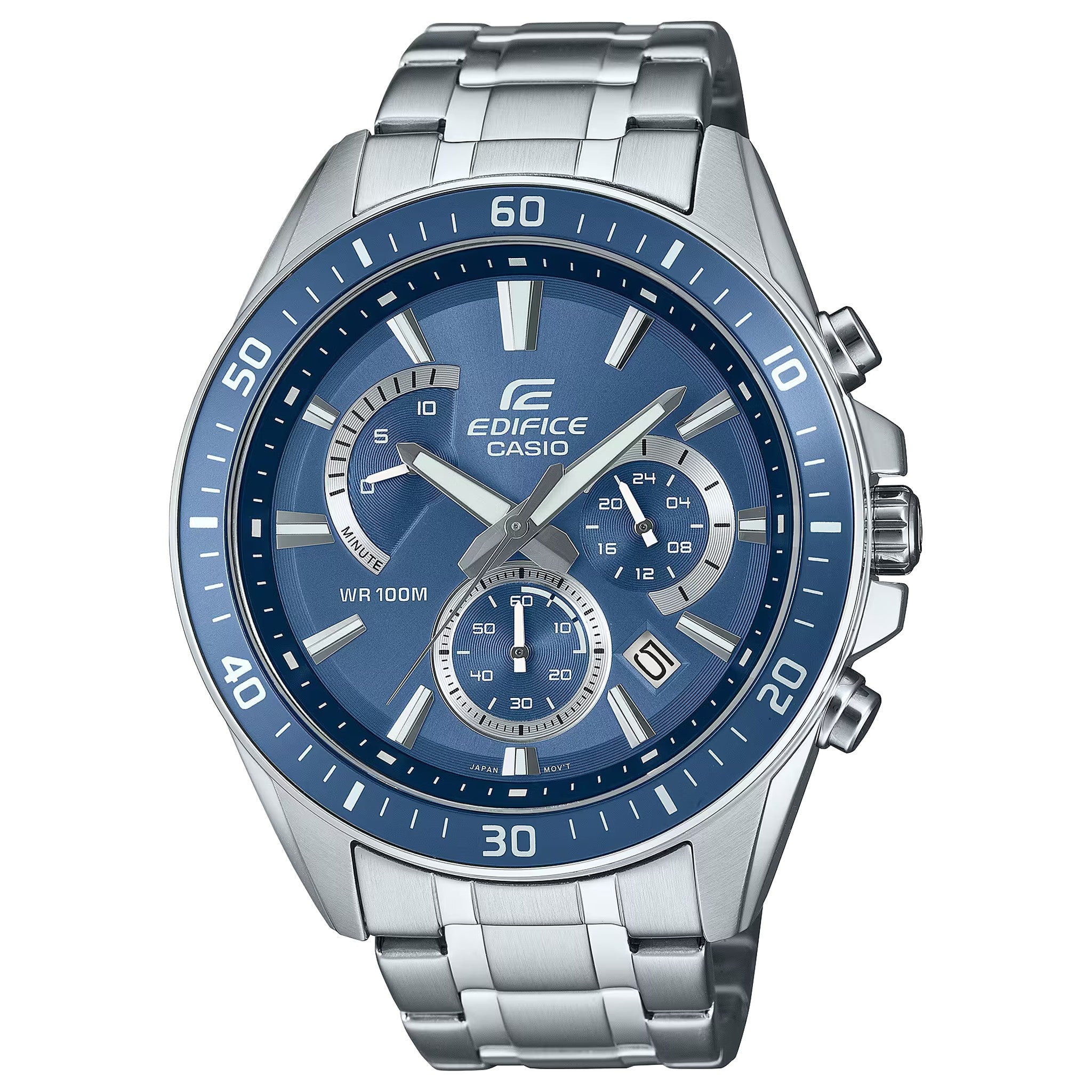 Casio Edifice EFR-552D-2A Herrenuhr Silber Blau